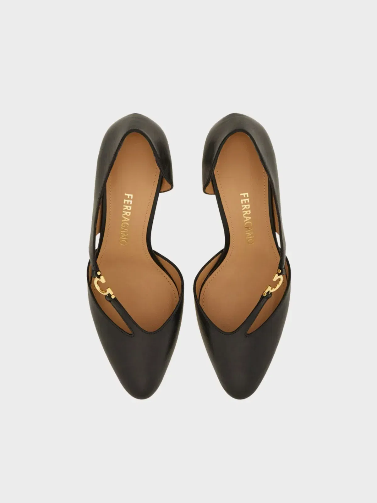 Ferragamo - Women's Gancini Logo Pumps - Black