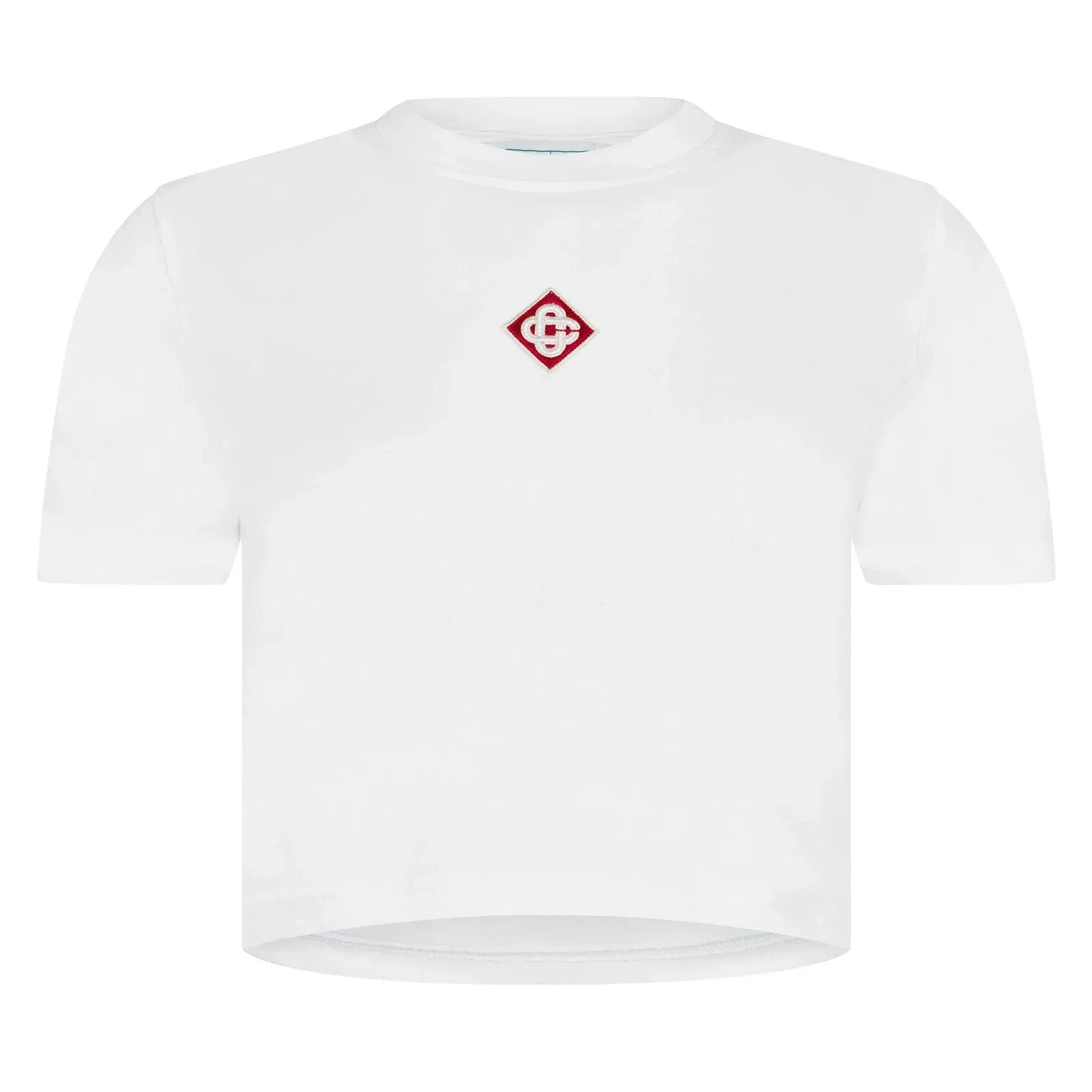 Logo Cotton Cropped Baby T-Shirt