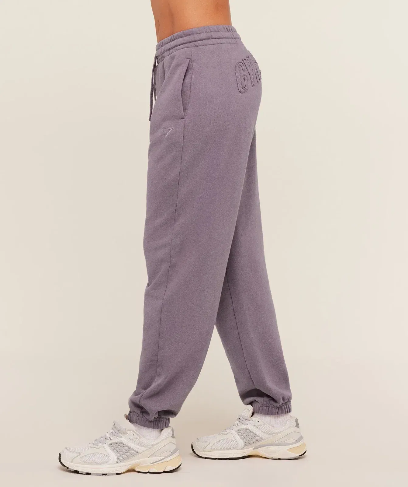Gymshark Power Washed Cuff Joggers - Dusk Purple/Acid Wash