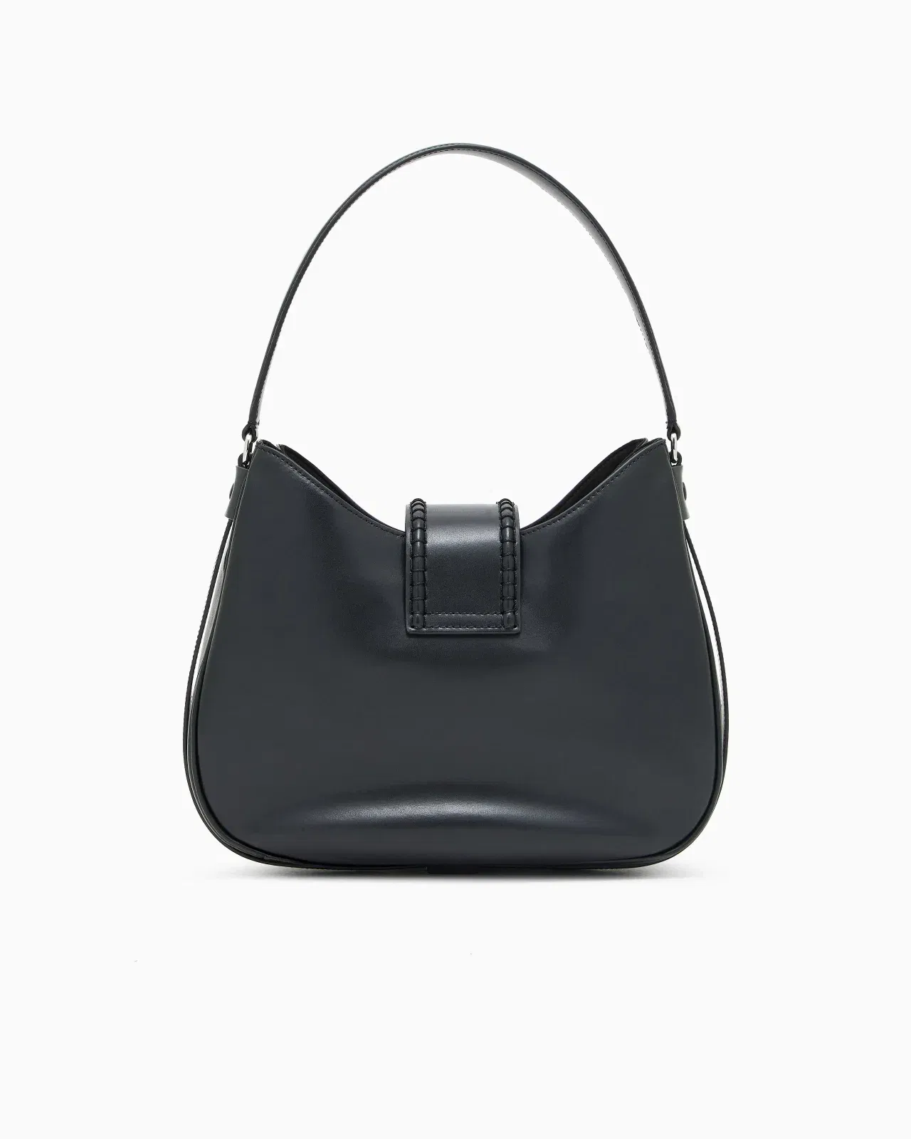 Emporio Armani Leather medium hobo shoulder bag with buckle