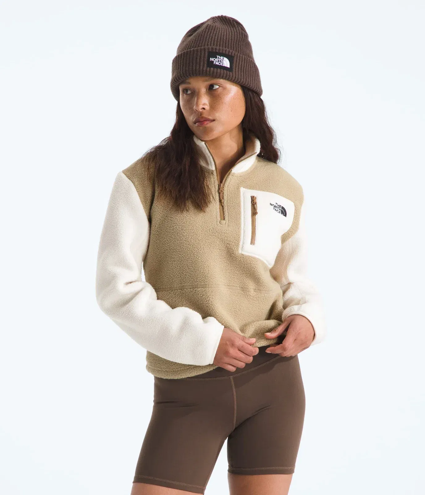 The North Face Women’s Yumiori ¼-Zip Khaki Stone