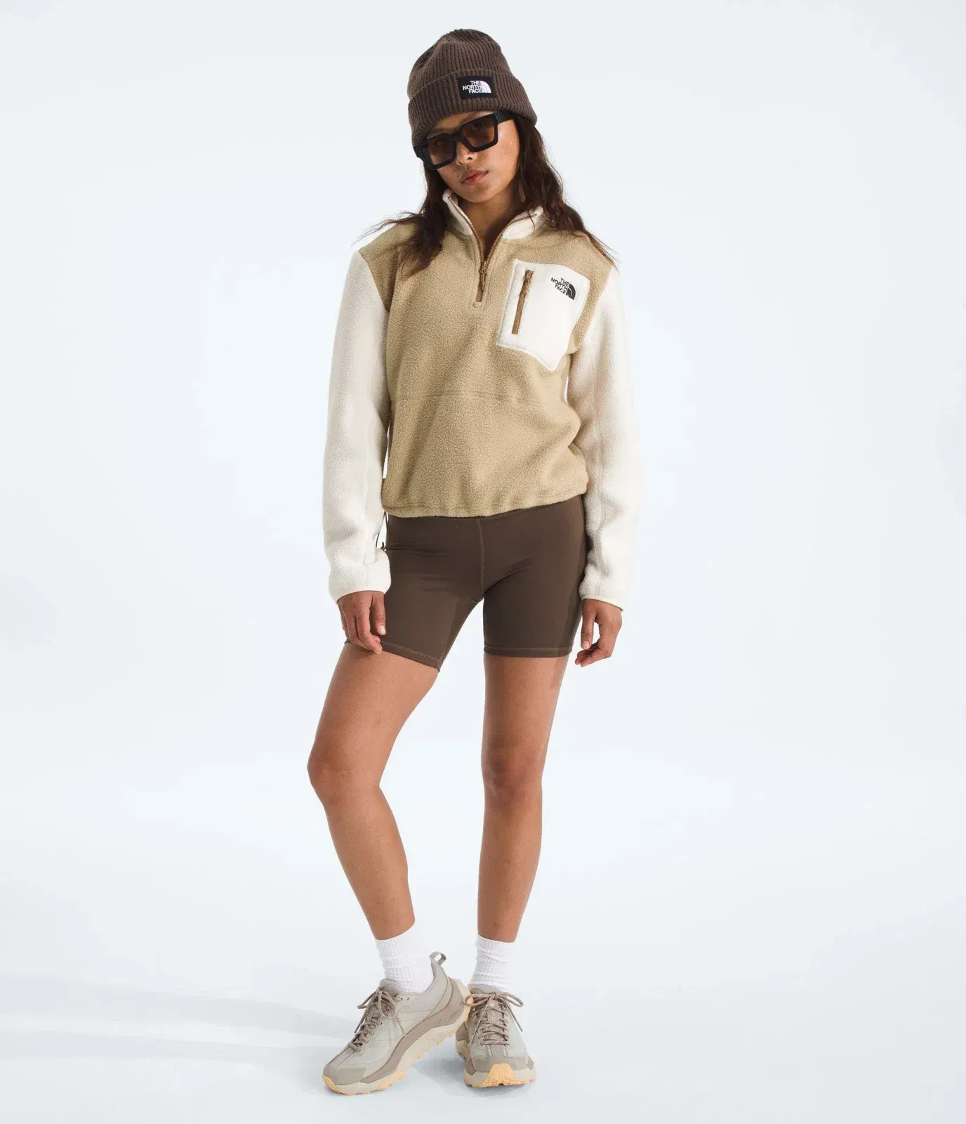 The North Face Women’s Yumiori ¼-Zip Khaki Stone