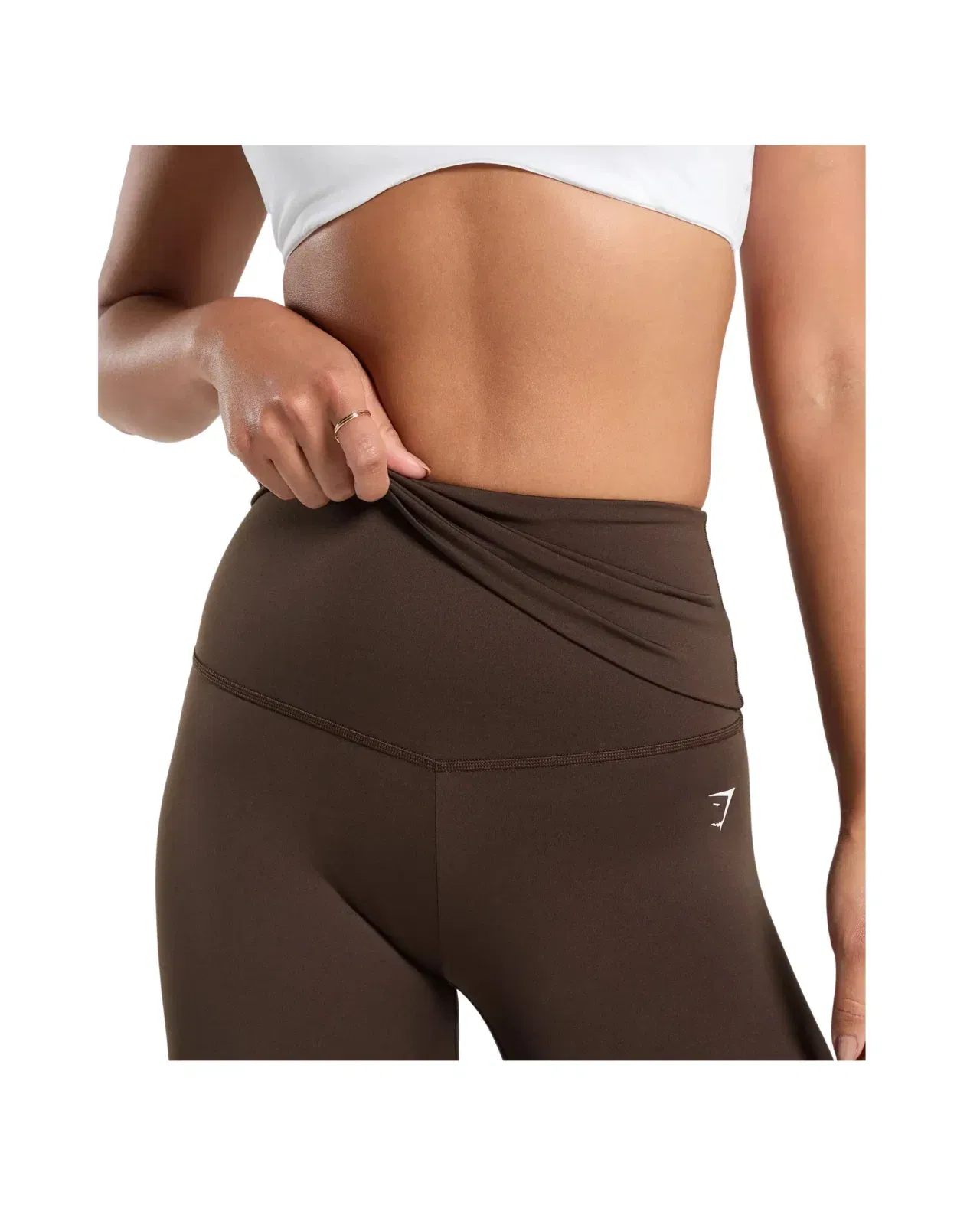 Gymshark Everyday Foldover Leggings Archive Brown