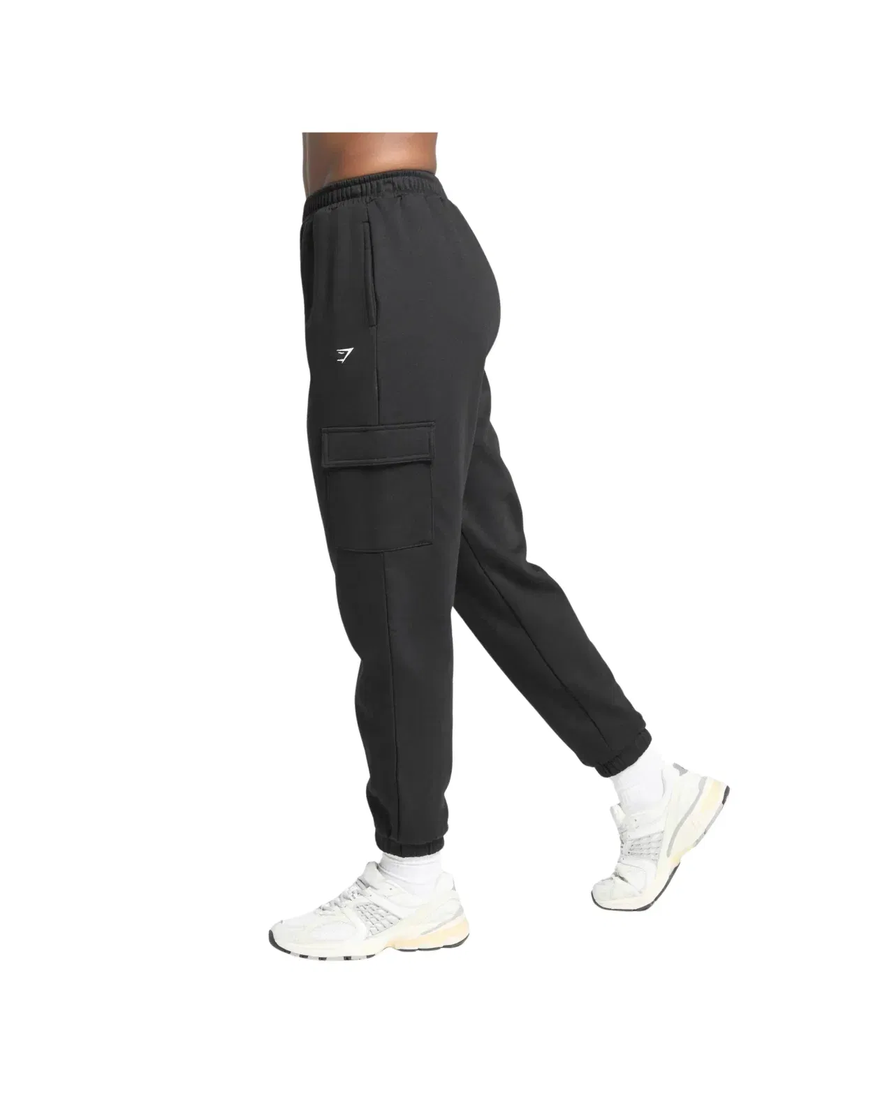 Gymshark Fleece Cargo Joggers Black