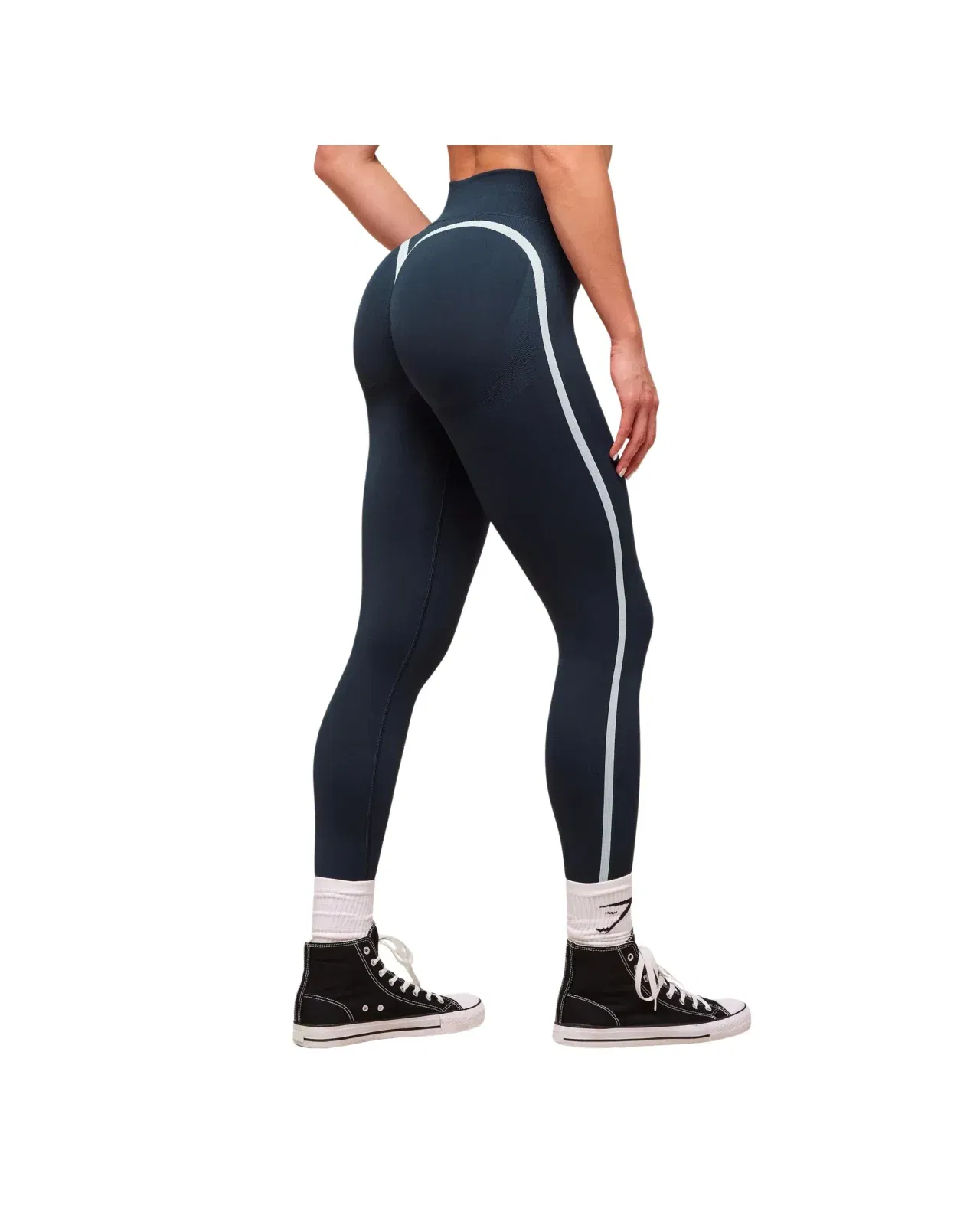 Gymshark Lift Varsity Seamless Leggings Heavy Blue