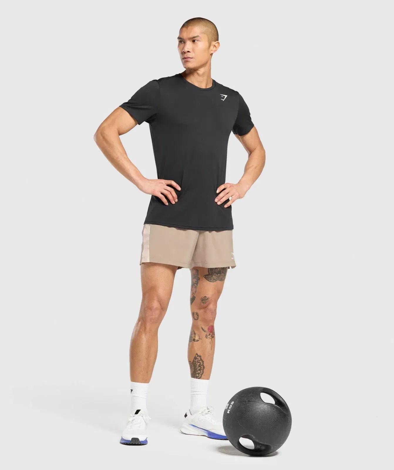 Gymshark Sport 5" Shorts Cement Brown