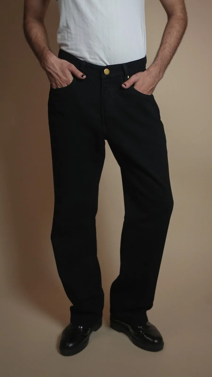 CLASSIC BLACK DENIM MEN'S JEANS