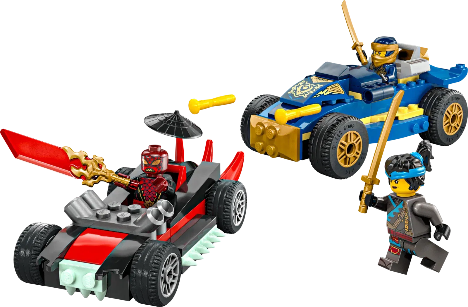 Lego Rogue vs Drix Race Car Duel
