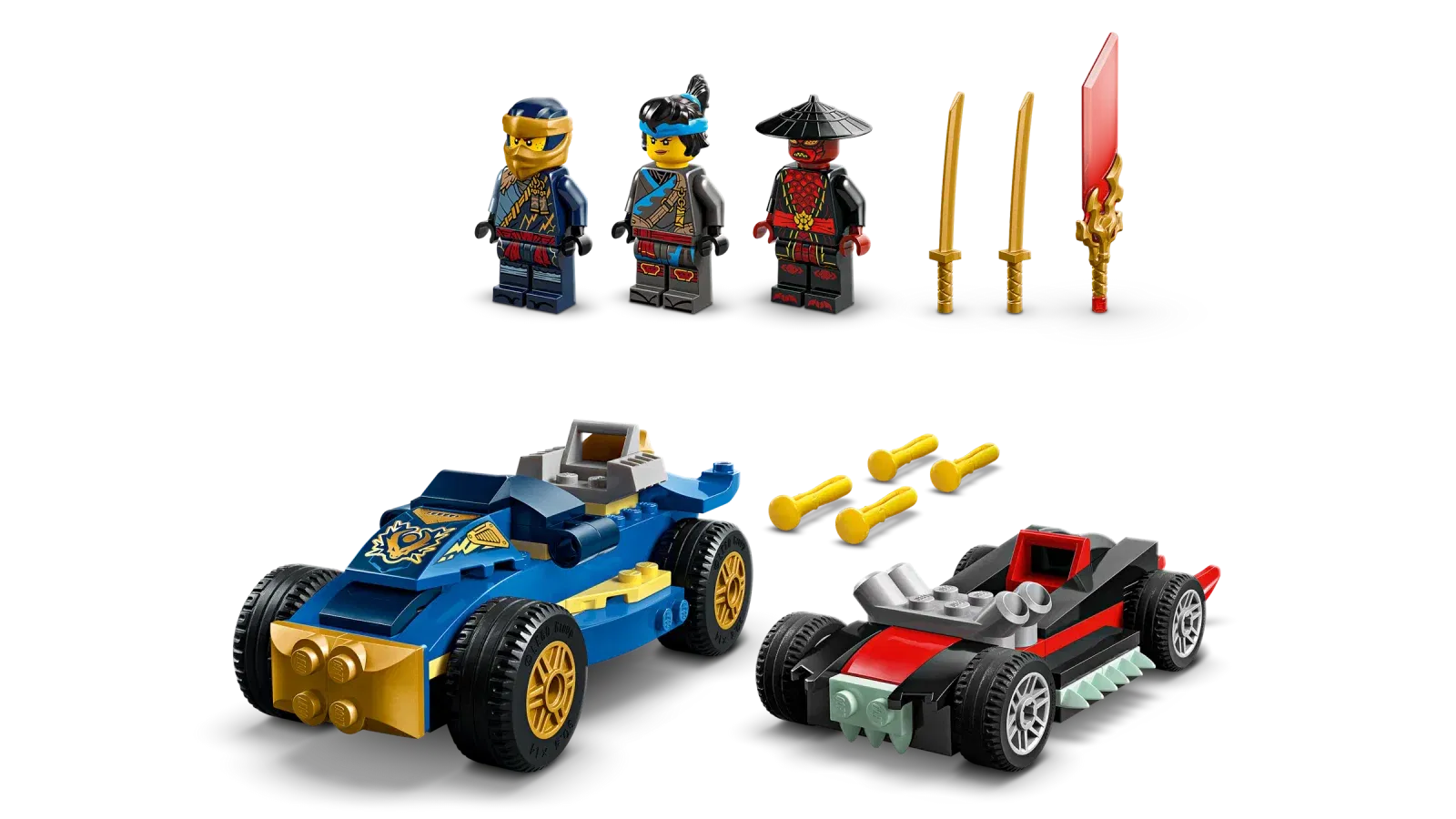 Lego Rogue vs Drix Race Car Duel