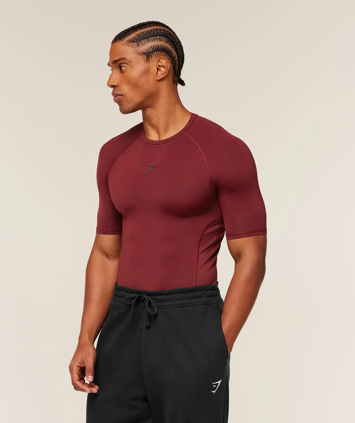 Gymshark Element Baselayer T-Shirt - Sets Red
