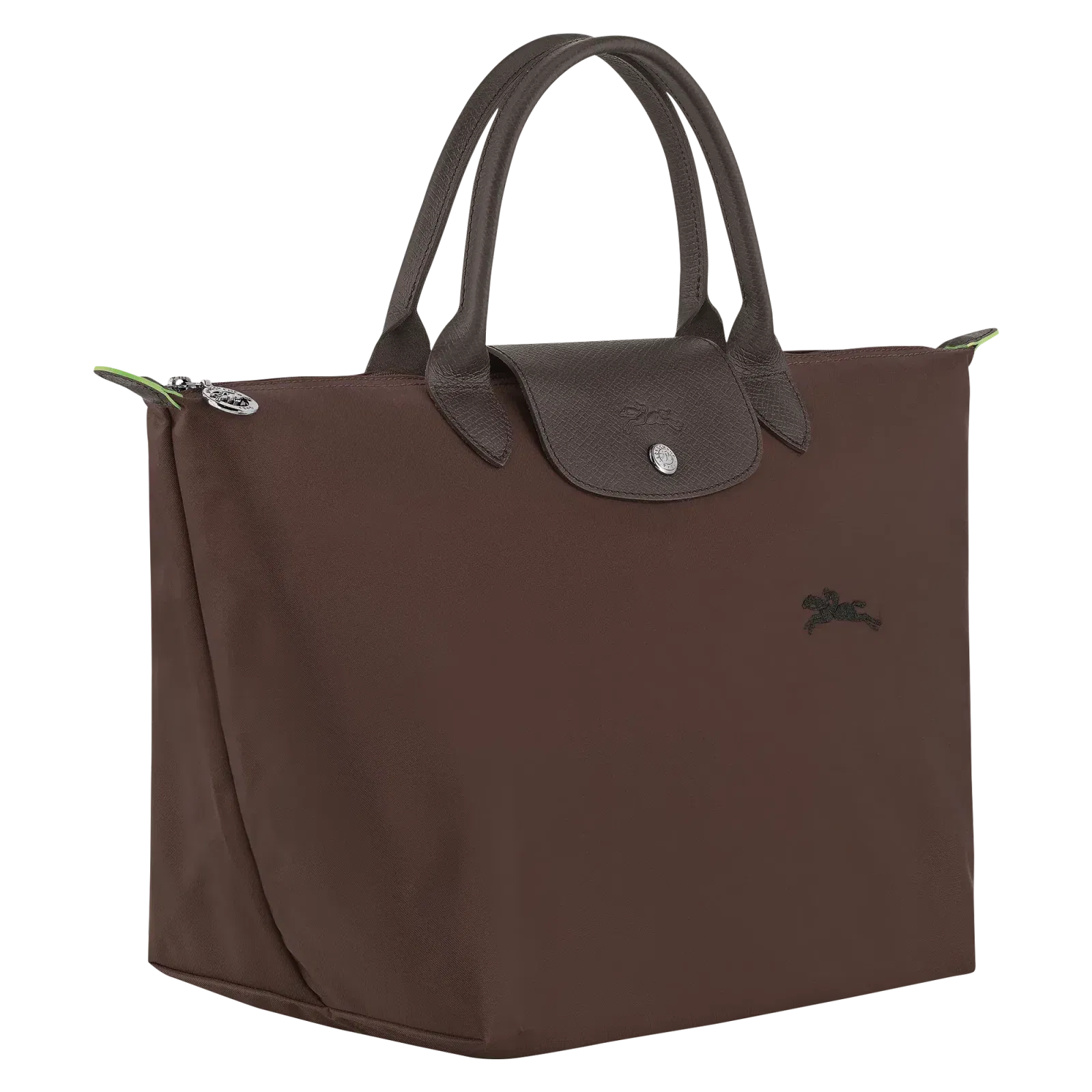 Longchamp Le Pliage Green M Handbag Mocha