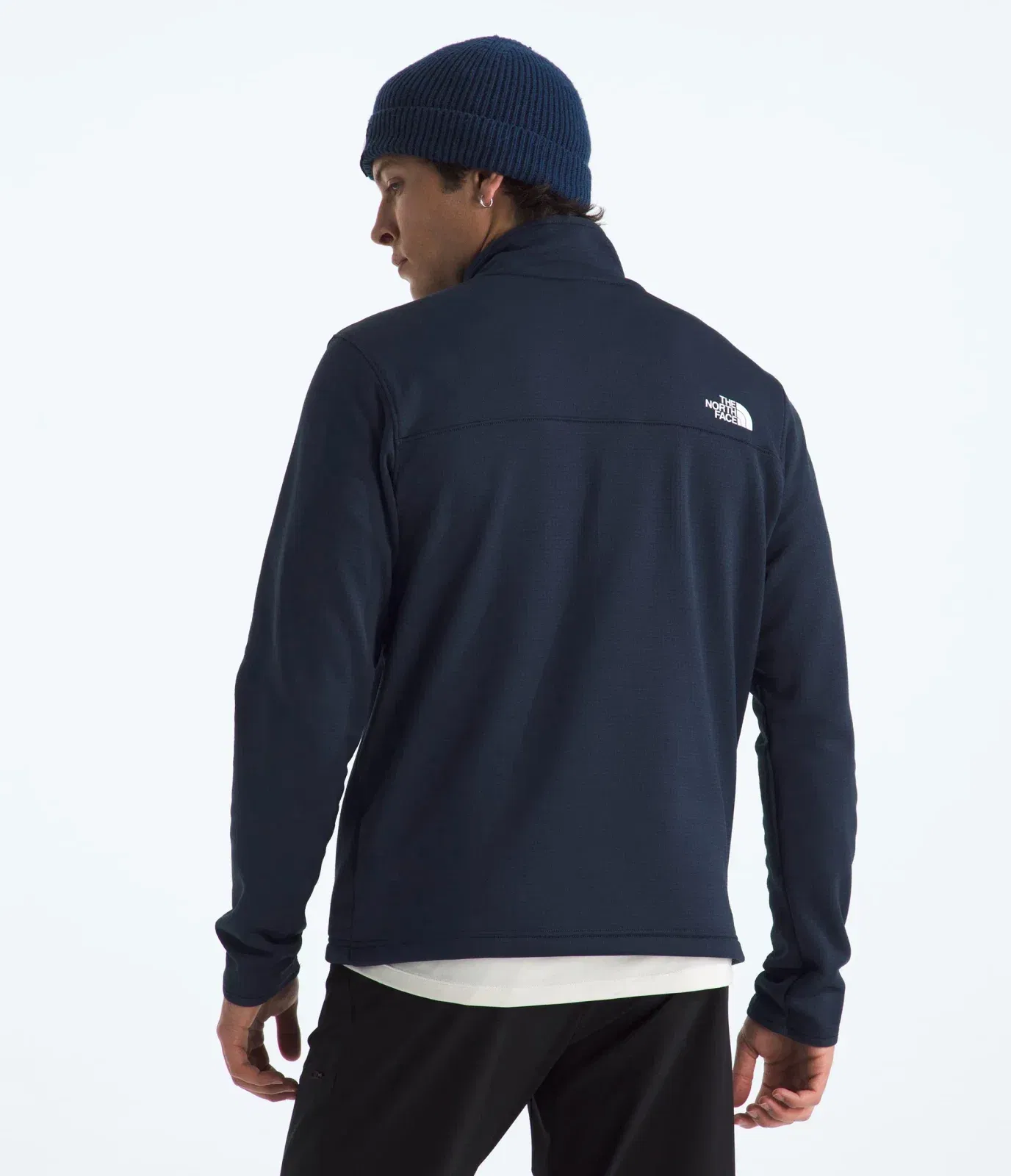 The North Face Men’s Cedar Trail Grid Fleece Full-Zip Jacket Summit Navy