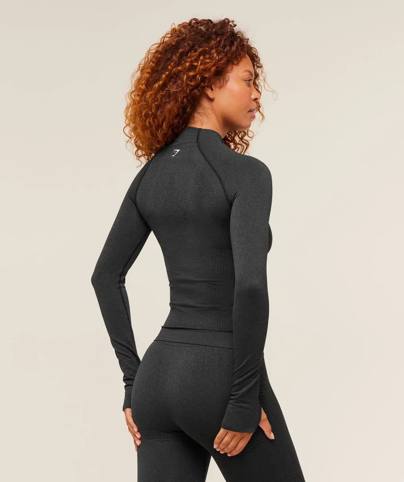Women's Gymshark Vital Tight Tracktop Black Marl