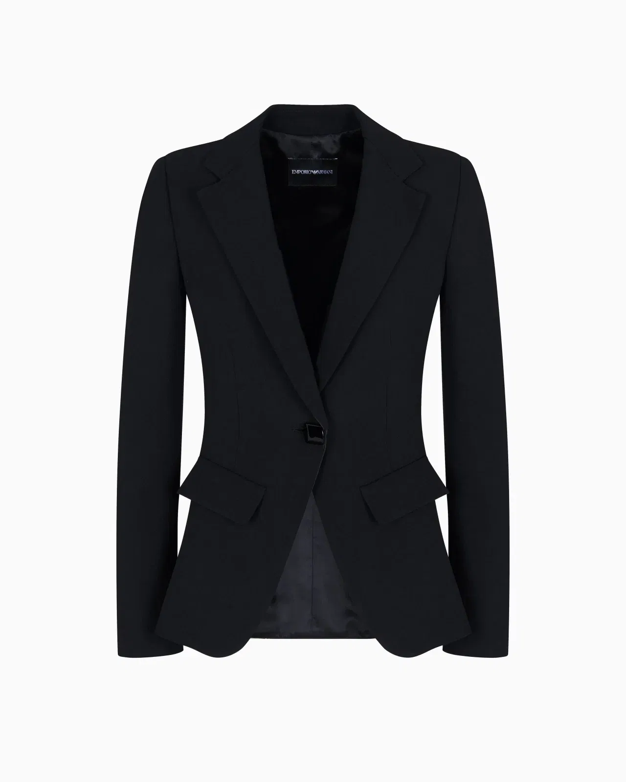 Emporio Armani Single-breasted cady crêpe blazer