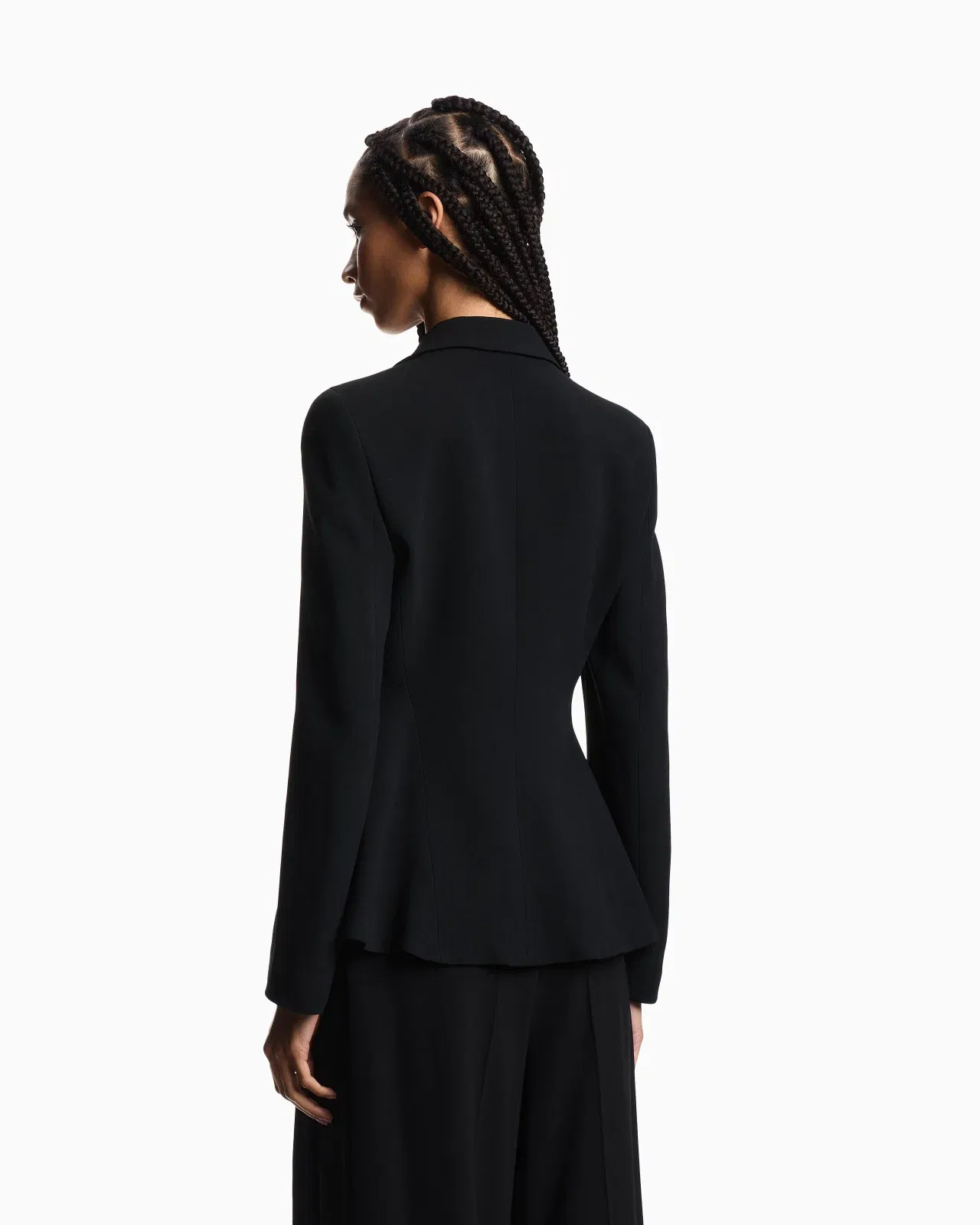 Emporio Armani Single-breasted cady crêpe blazer