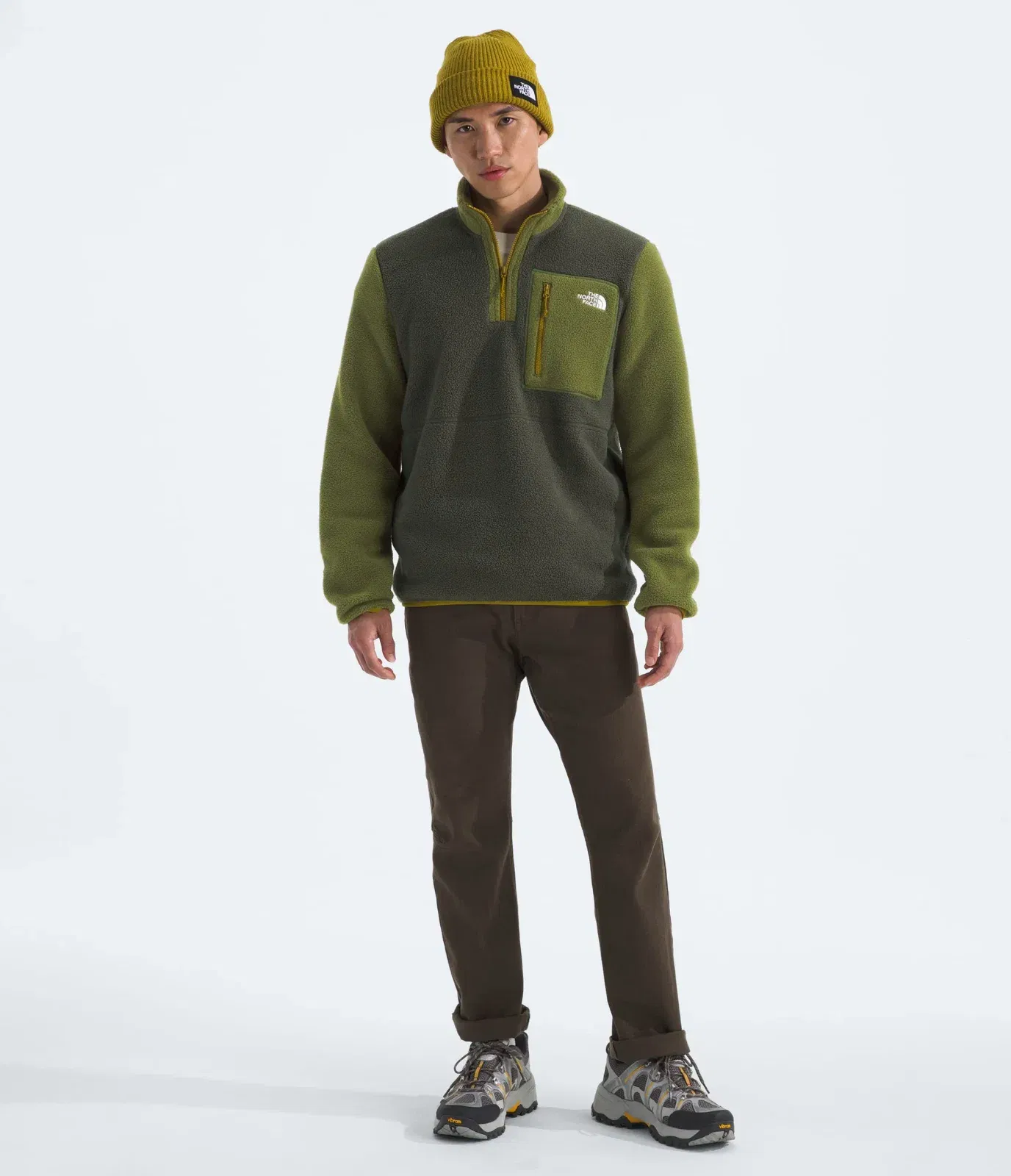 The North Face Men’s Yumiori ¼-Zip New Taupe Green