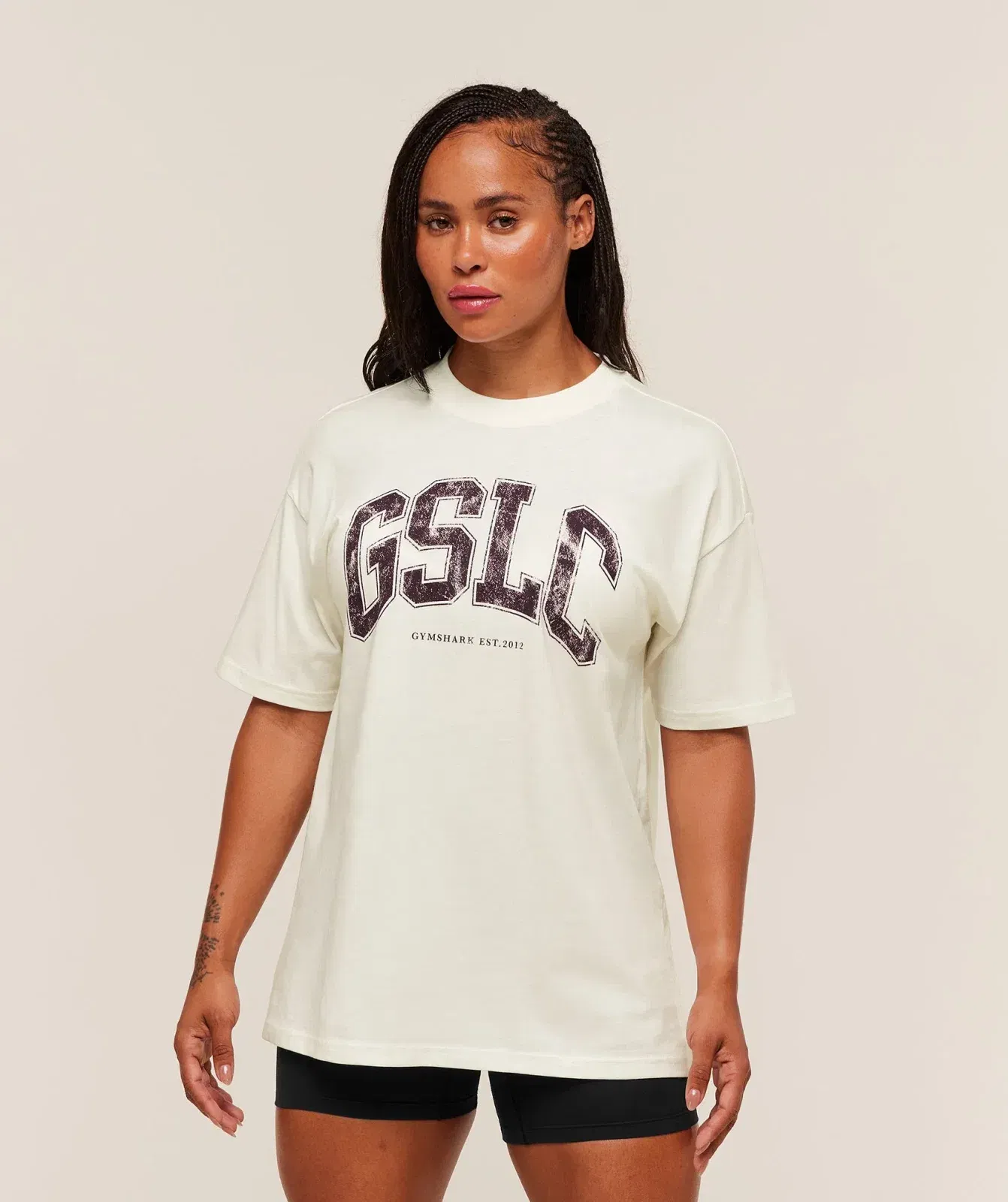 Women's Gymshark Gslc Lifting Club Short Sleeve T-Shirt Soft White
