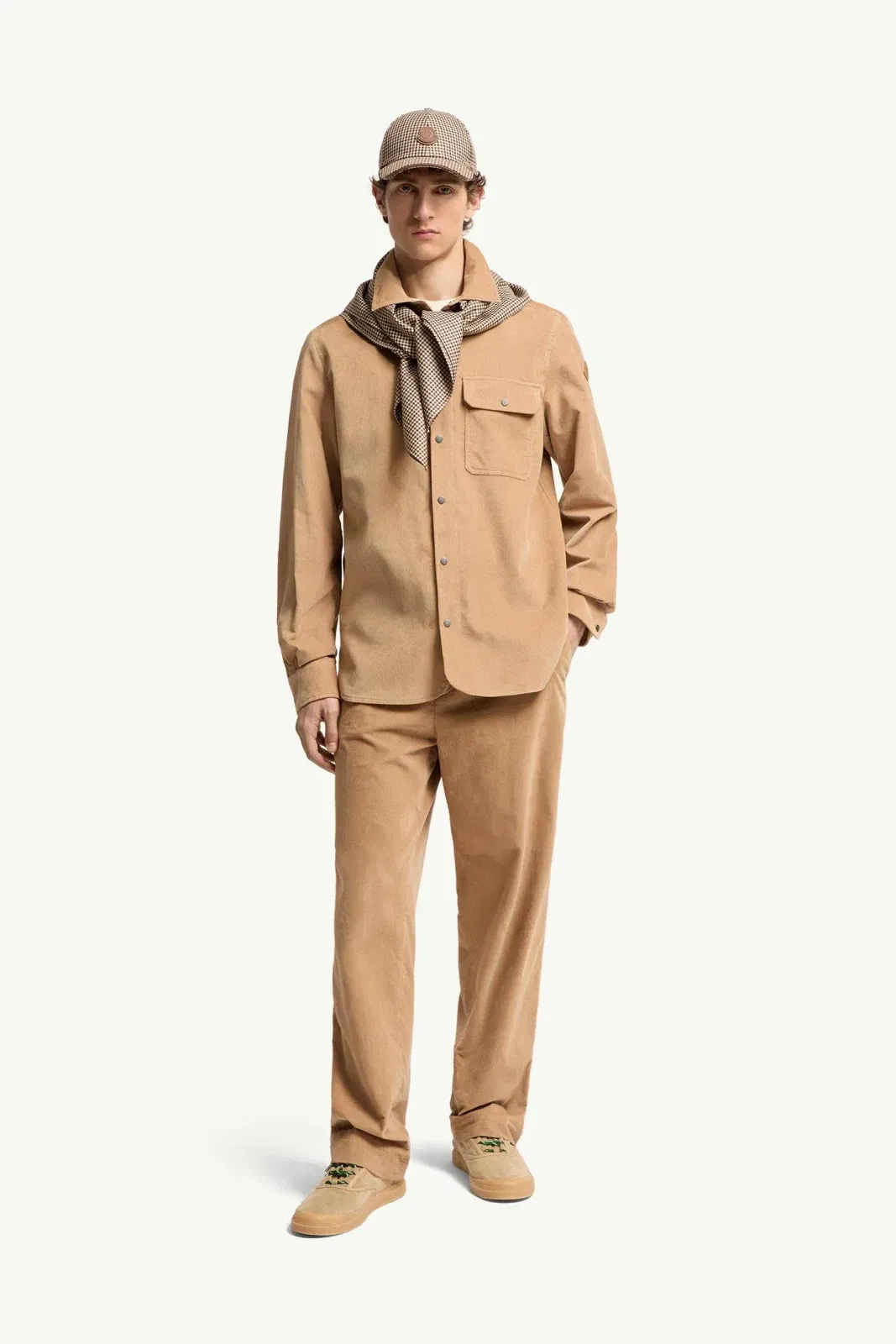 Moncler Corduroy Shirt Beige Beige