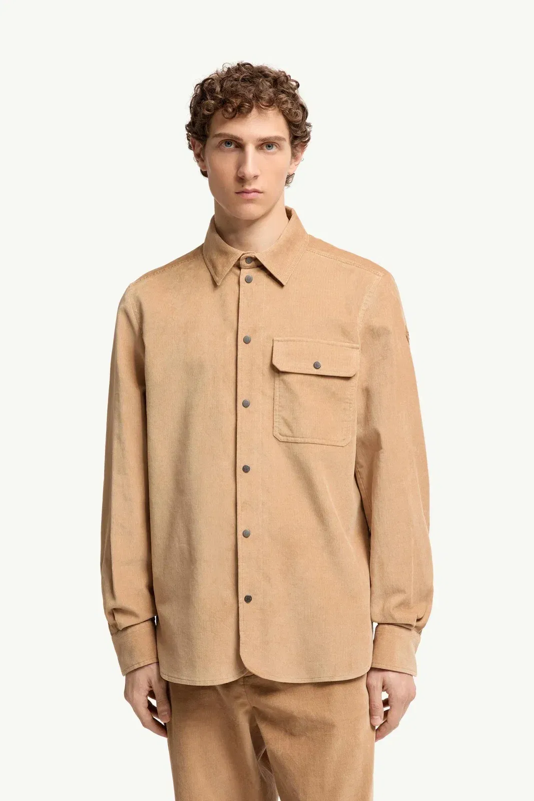 Moncler Corduroy Shirt Beige Beige