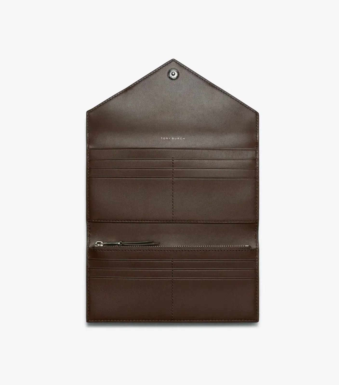 T Monogram Contrast Embossed Envelope Wallet