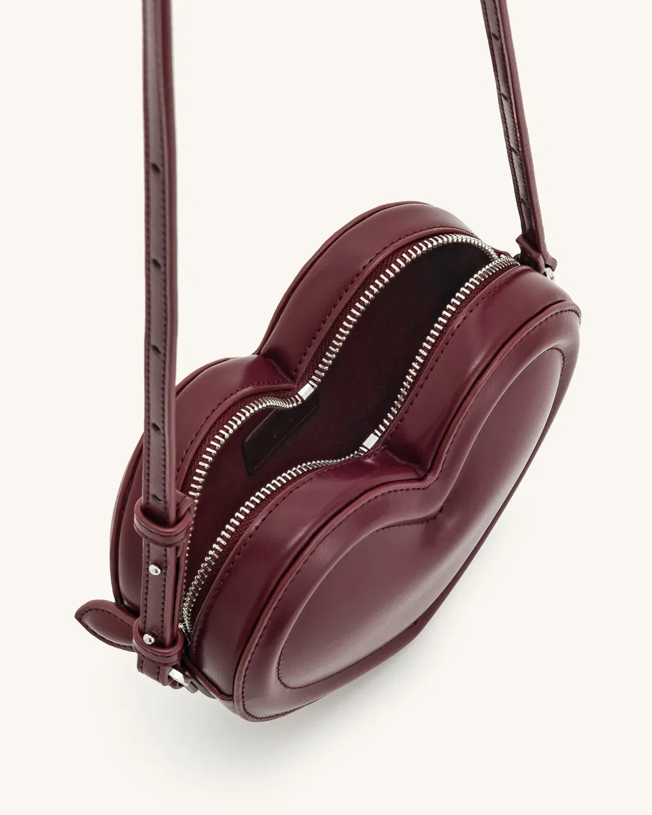 Arlene Heart Shaped Bag - Magenta