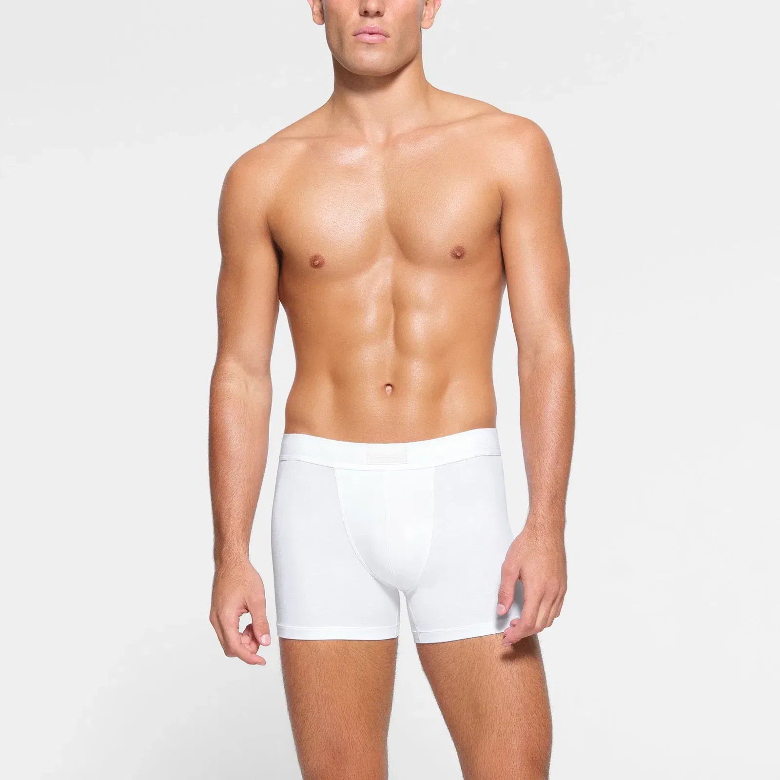 SKIMS COTTON MENS 3" BOXER BRIEF 3-PACK | CHALK
