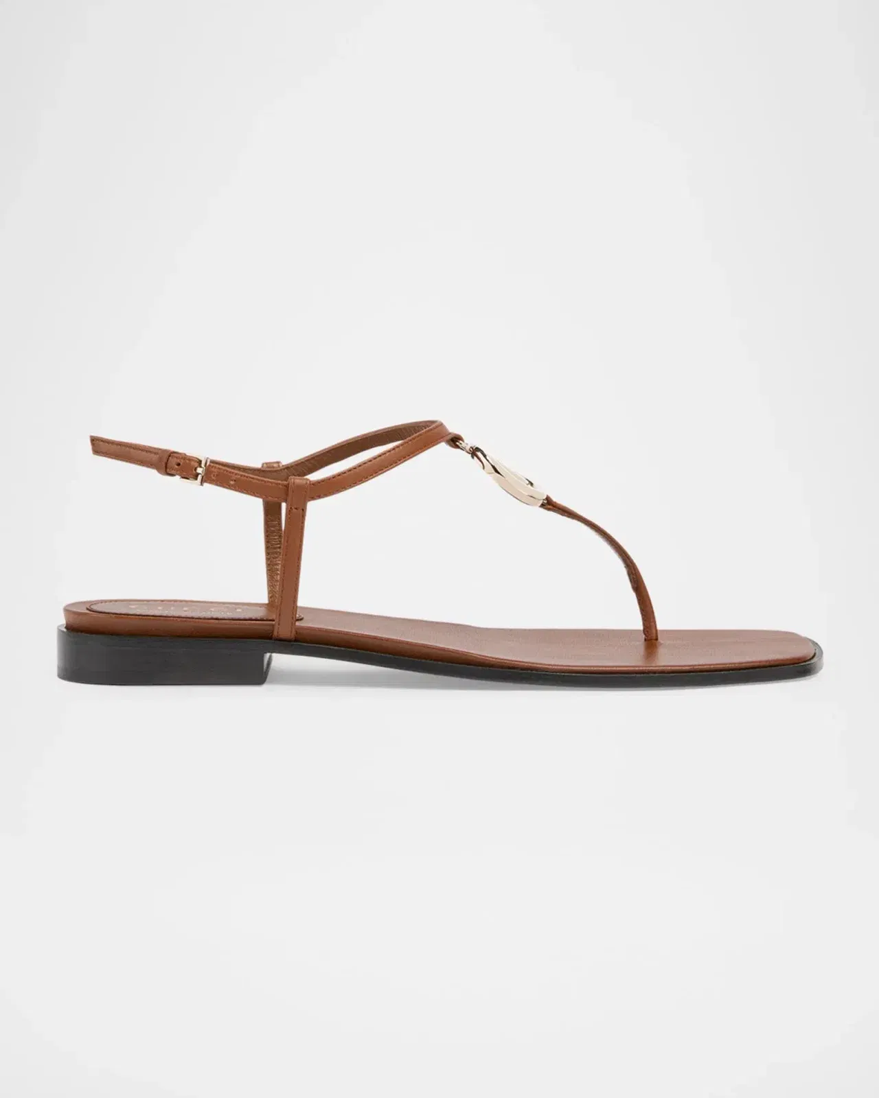 GG Marmont Leather Thong Sandals