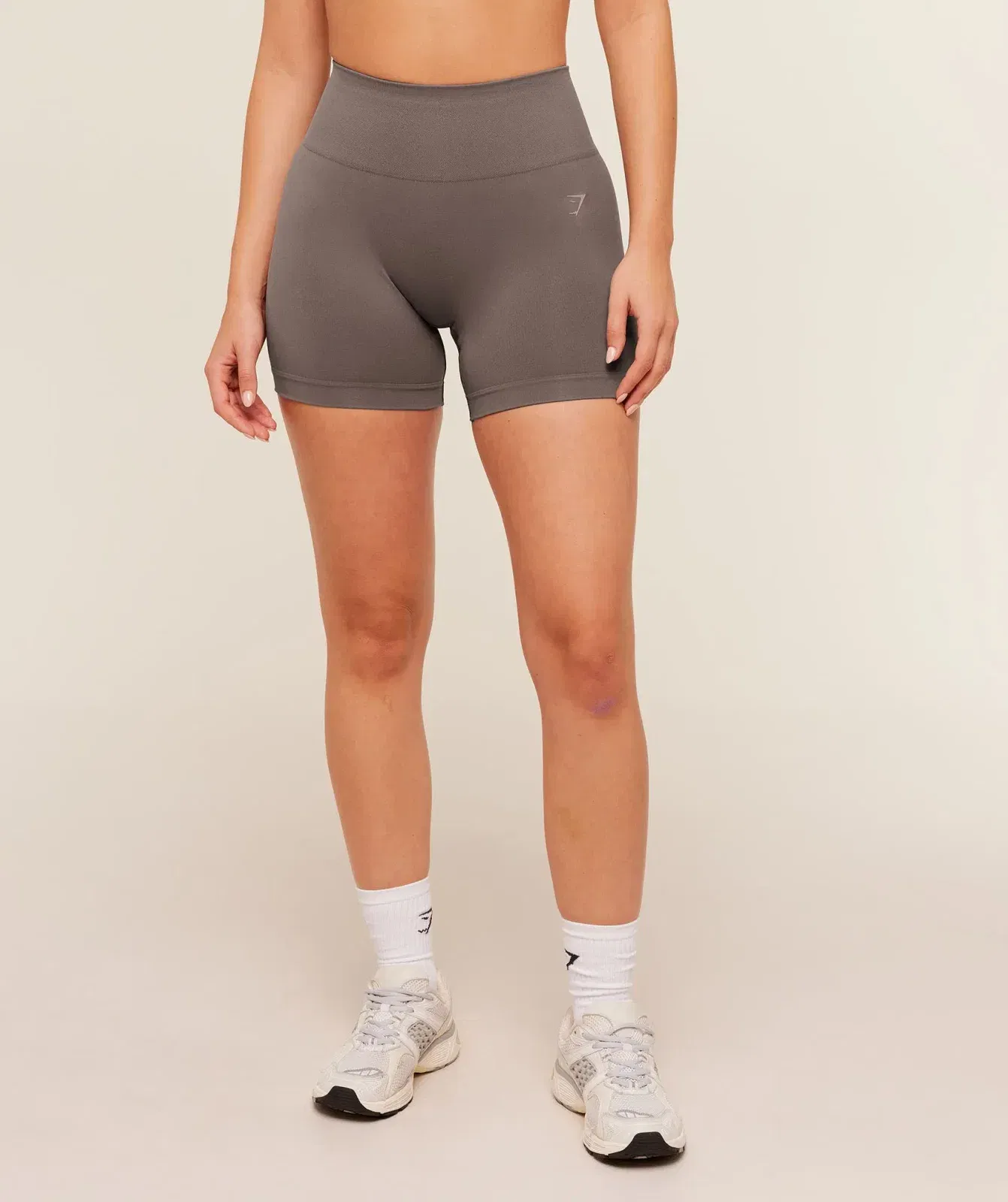 Women's Gymshark Soft Sculpt Shorts Cool Brown