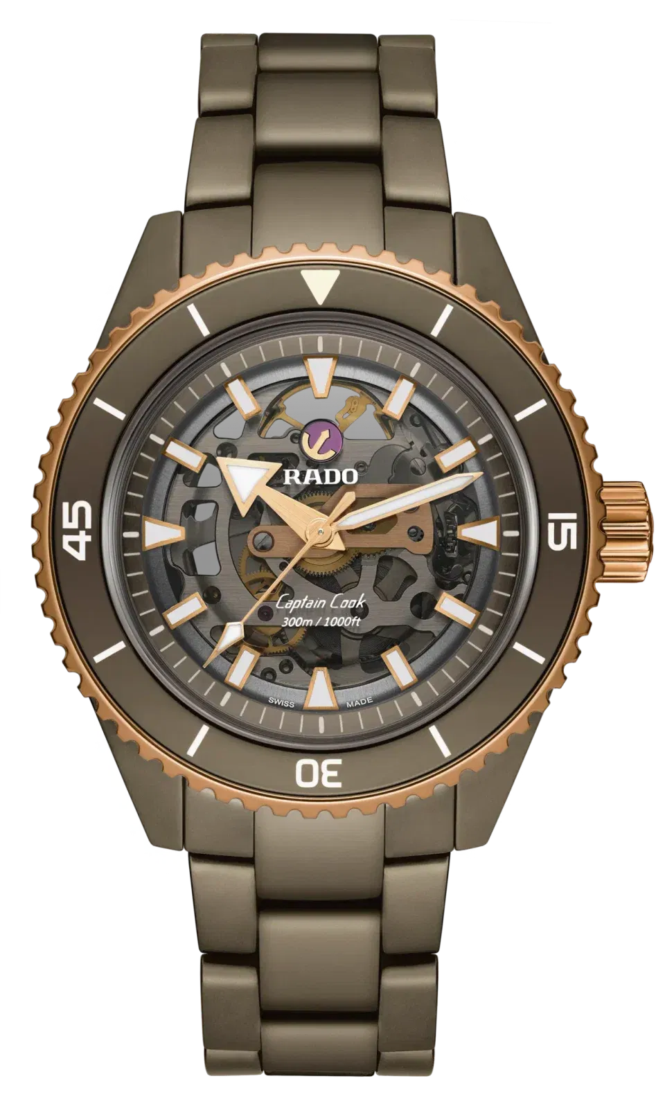 Rado Captain Cook High-Tech Ceramic Skeleton Grey r32150162