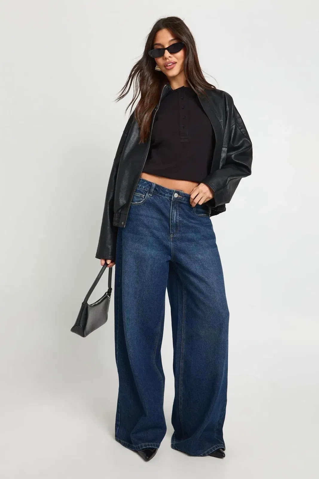 Cotton Henley Button Front Long Sleeve Top