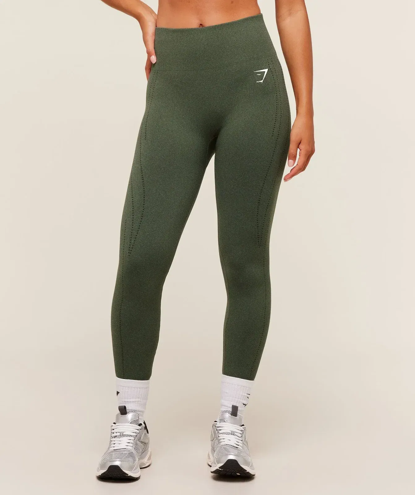 Women's Gymshark Vital Warm Leggings Base Green