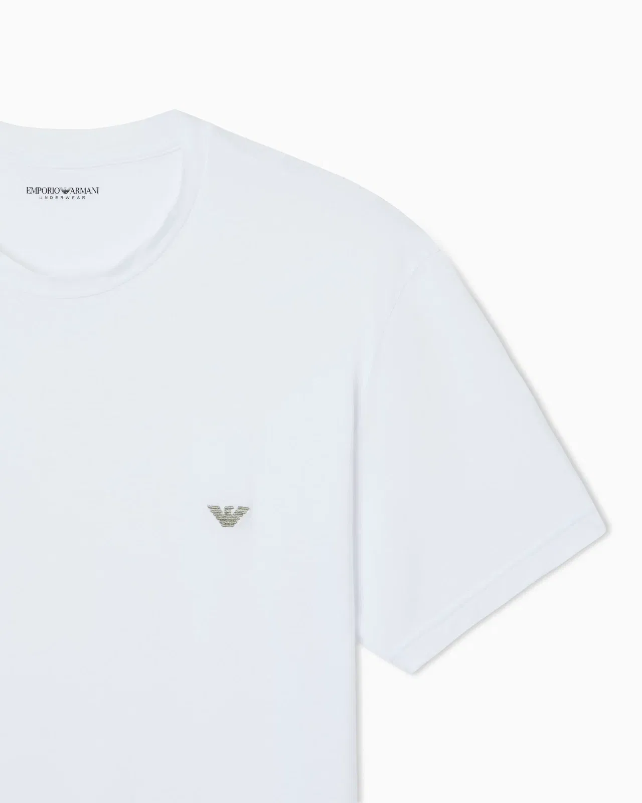 Emporio Armani Fitted loungewear T-shirt in soft modal