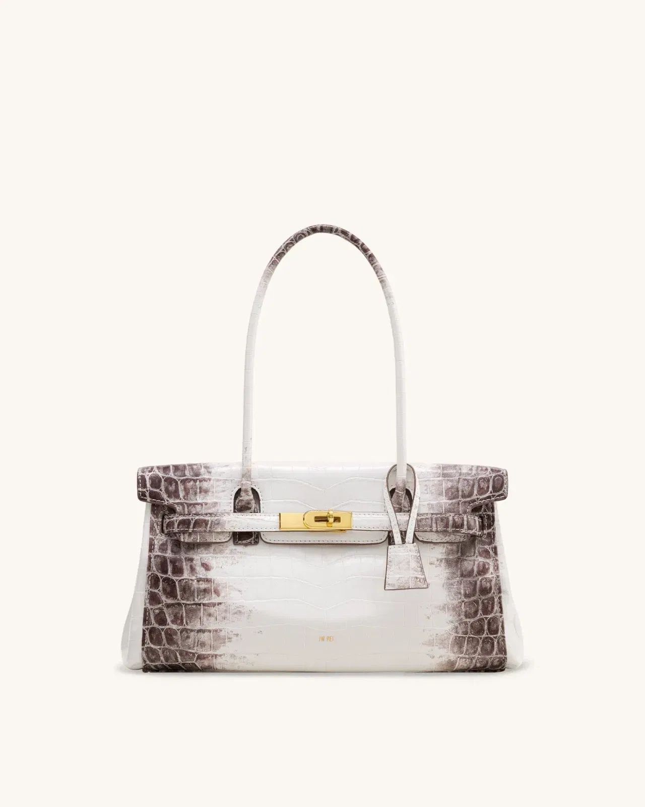Yara Shoulder Bag - Sakura Pink Croc