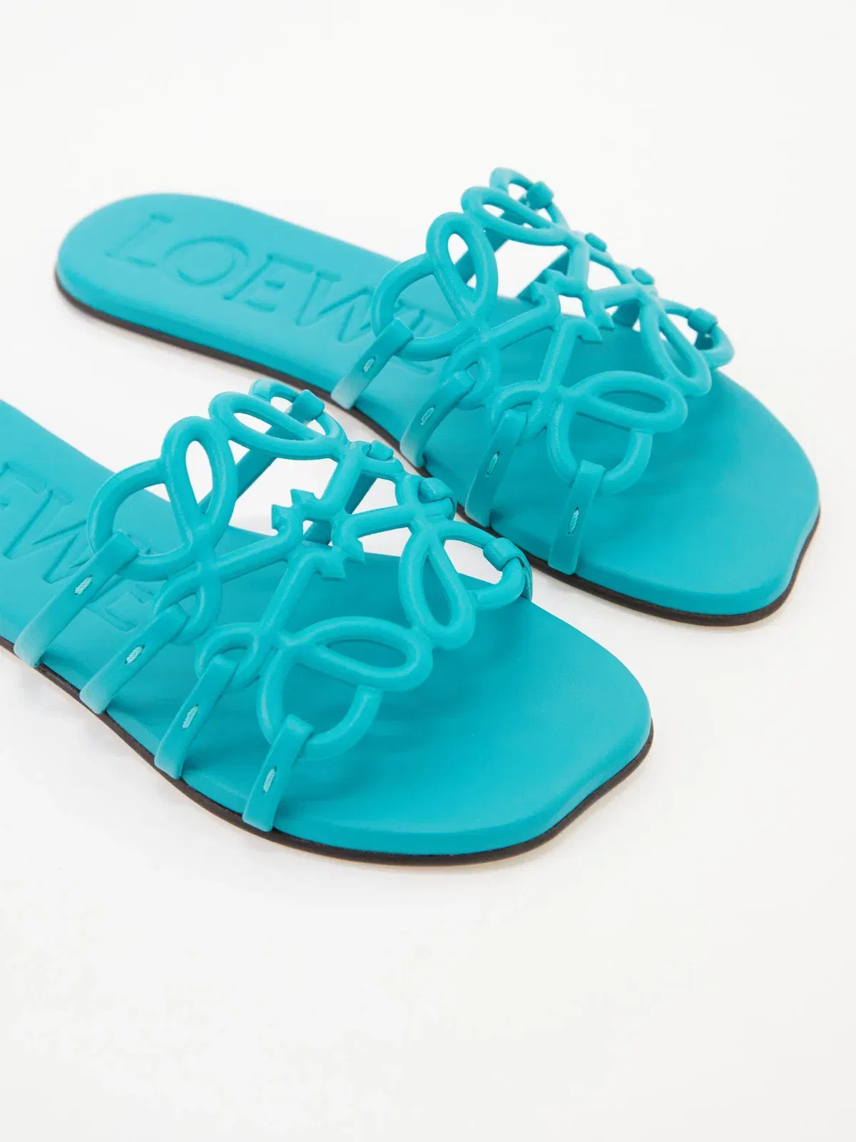 Paula's Ibiza 'Petal Anagram' Sandals Turquoise