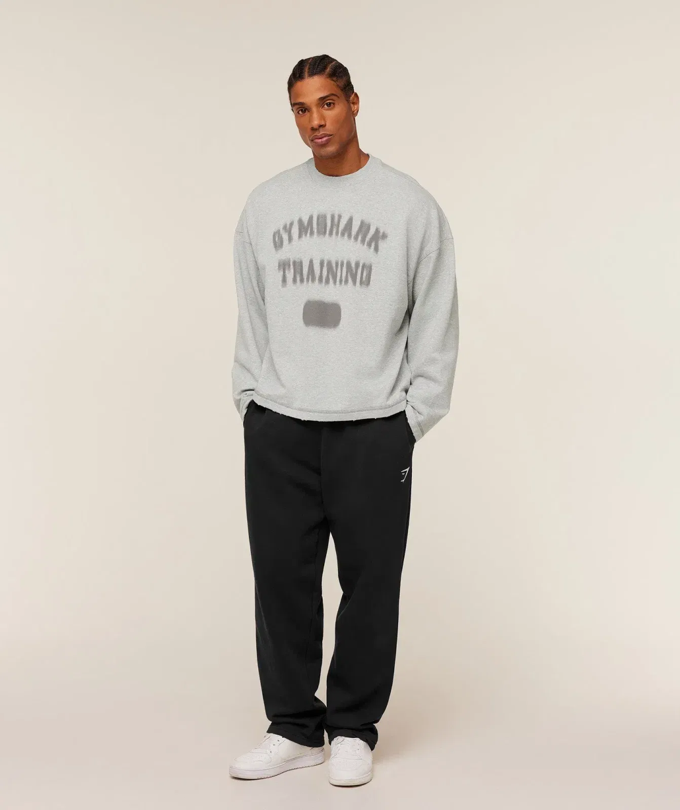 Gymshark Re-Rack Crew Neck Pullover - Bros Soft Grey Marl
