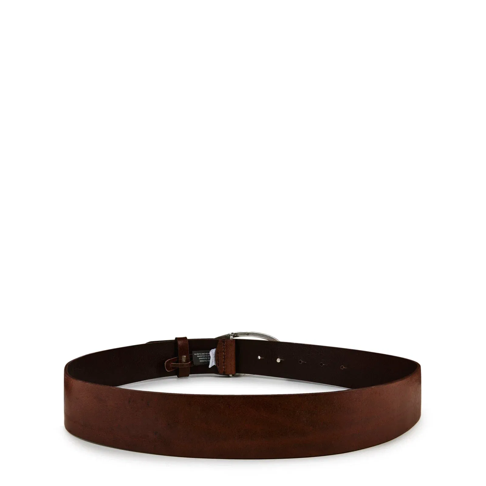 D Buckle Leather Belt