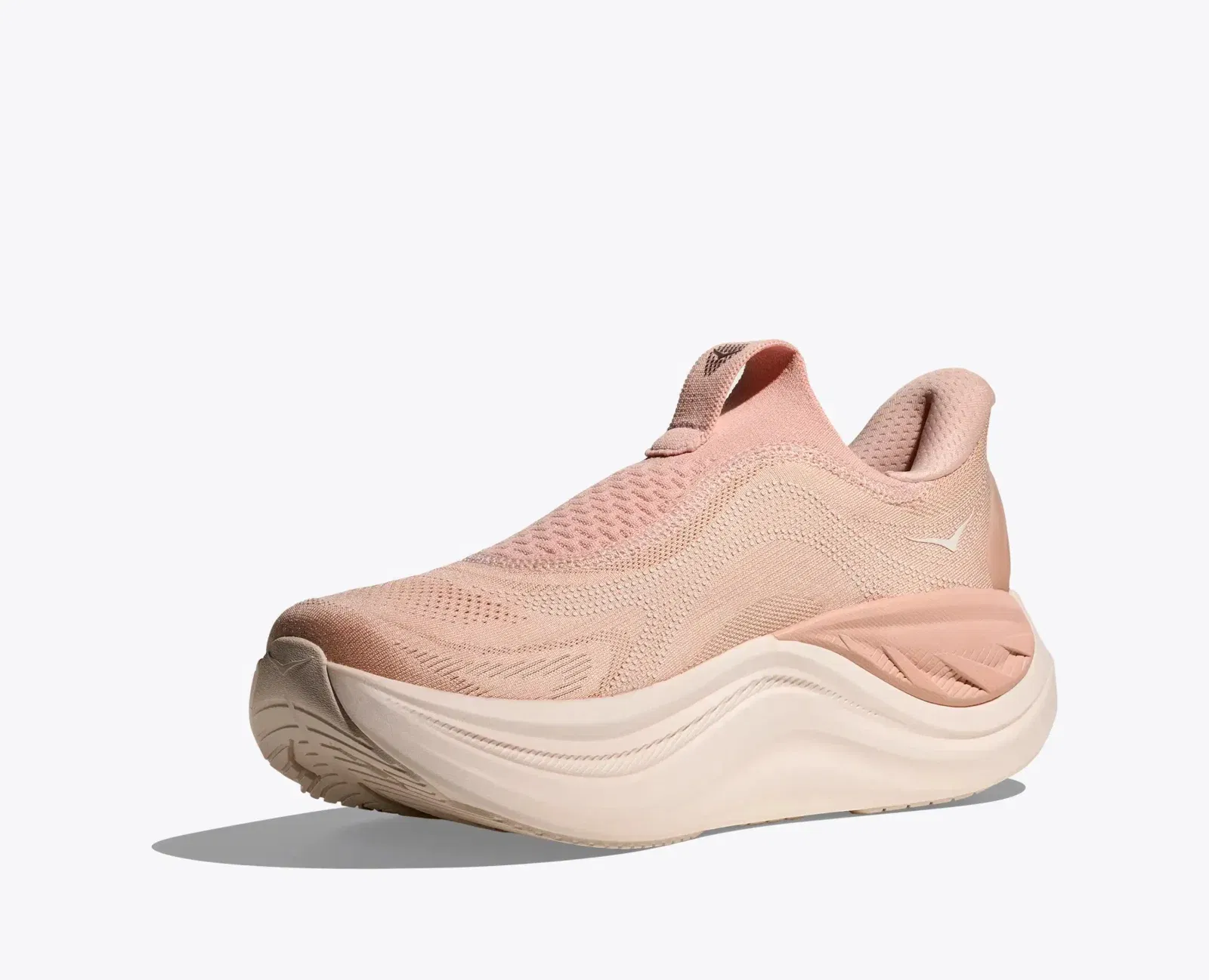 Hoka Women'S Skyward Laceless Rose Latte Rose Cream