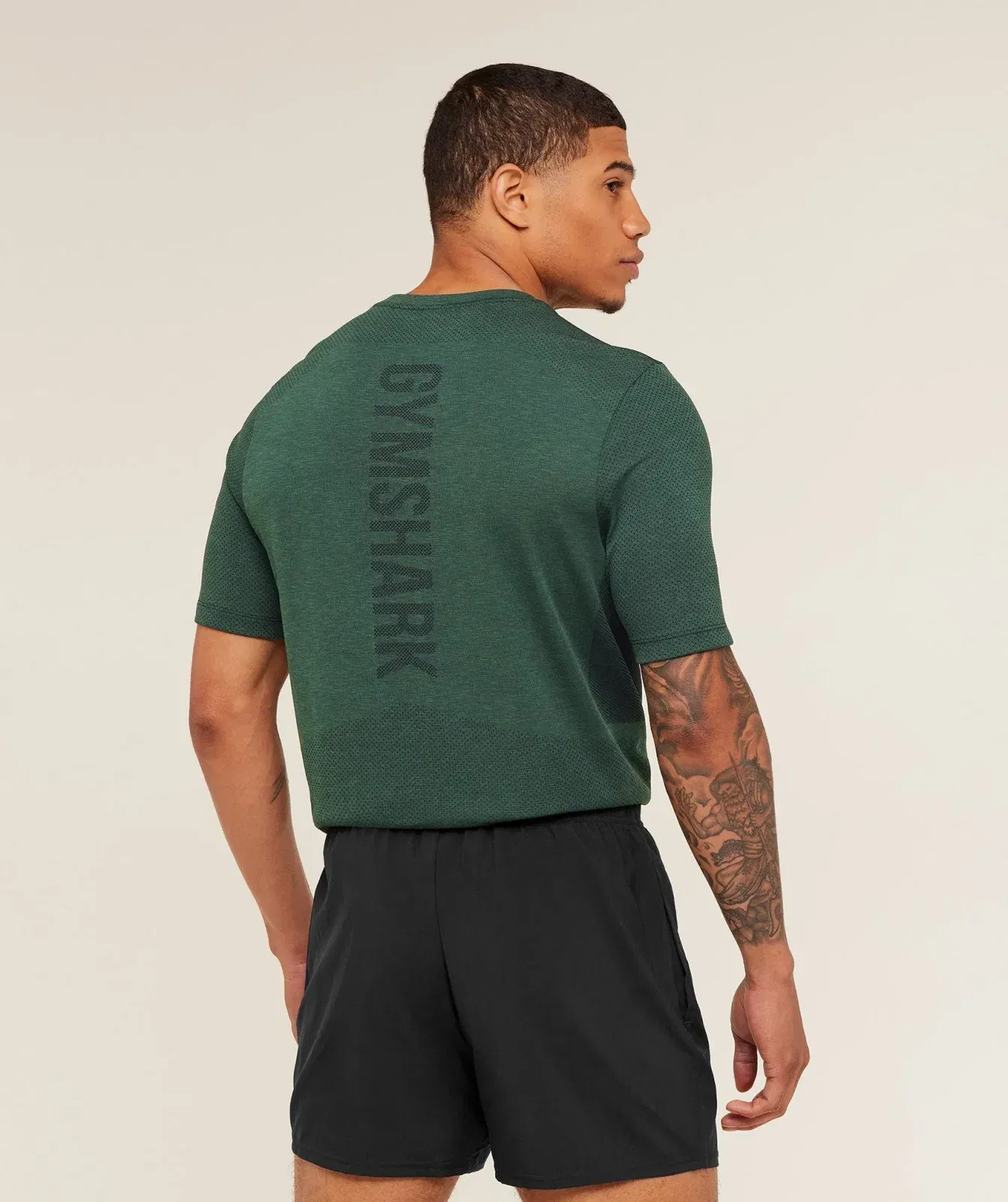Gymshark Lightweight Seamless T-Shirt - GS Victory Green/ Marl