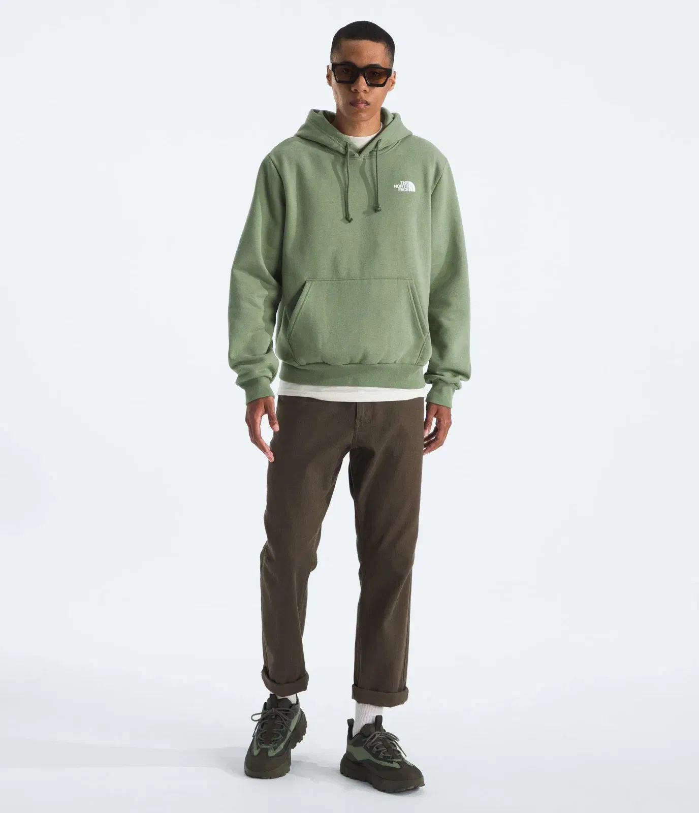 The North Face Men’s Evolution Box NSE Regular Hoodie Bark Mist