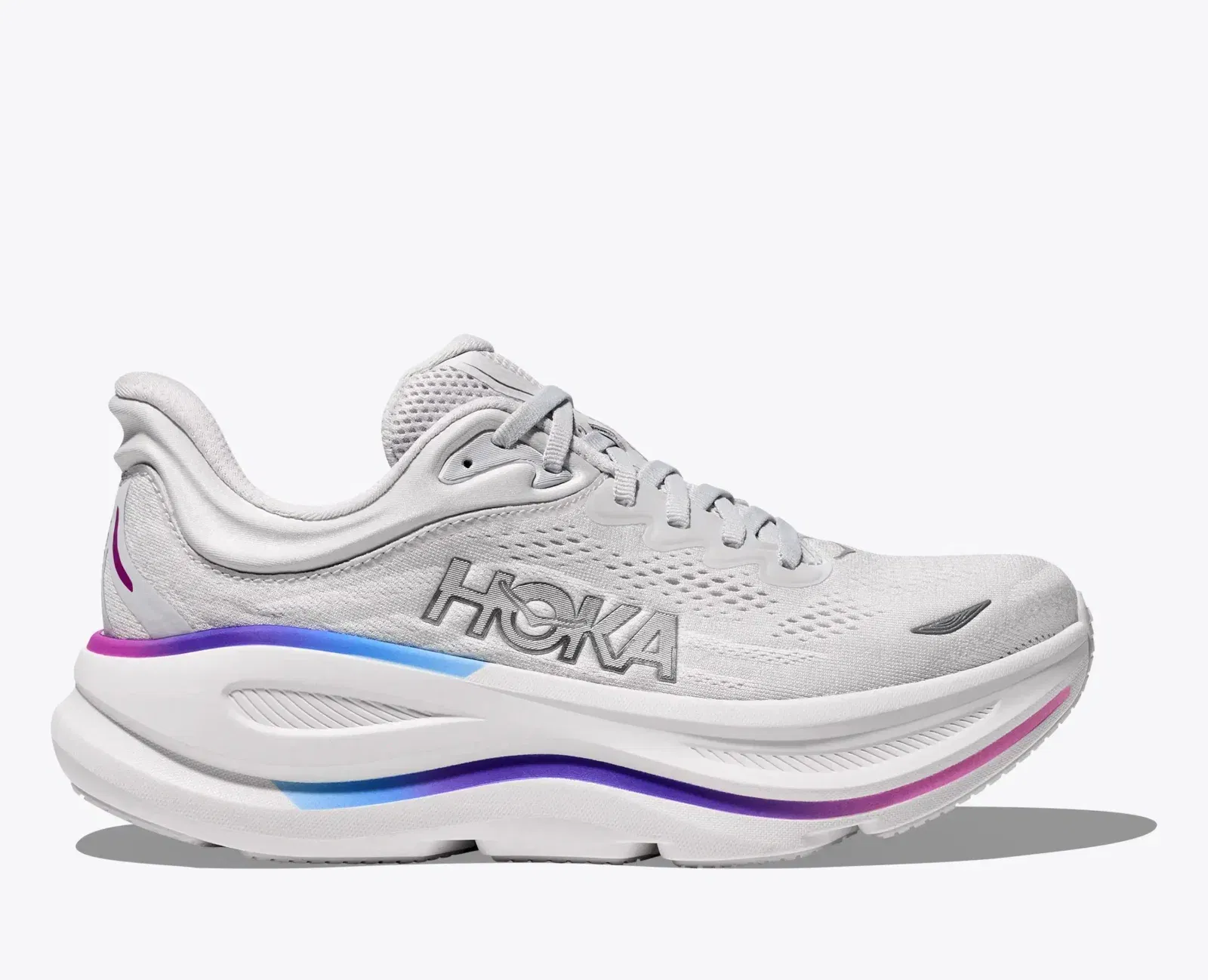 Hoka Women'S Bondi 9 Cosmic Grey White