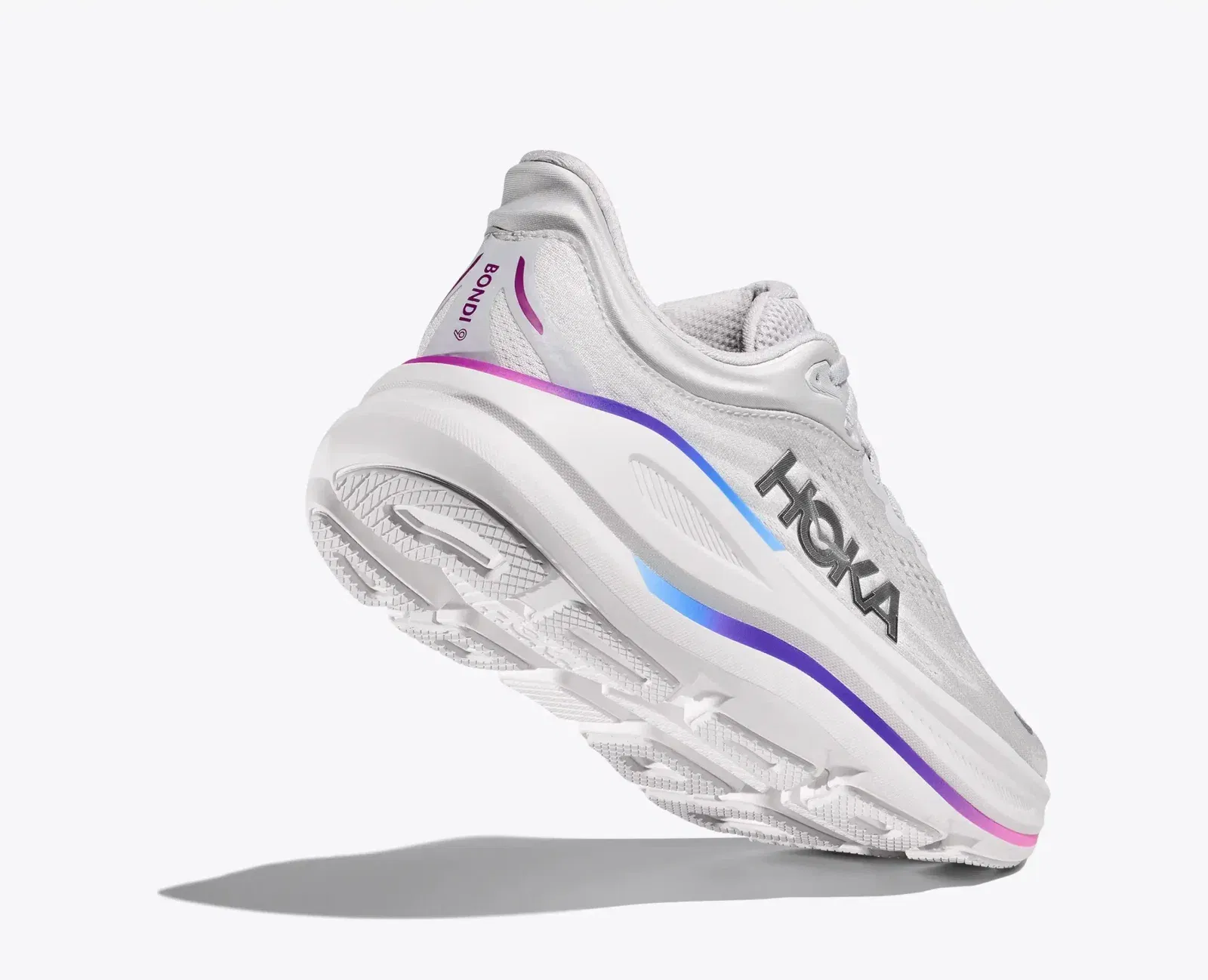 Hoka Women'S Bondi 9 Cosmic Grey White