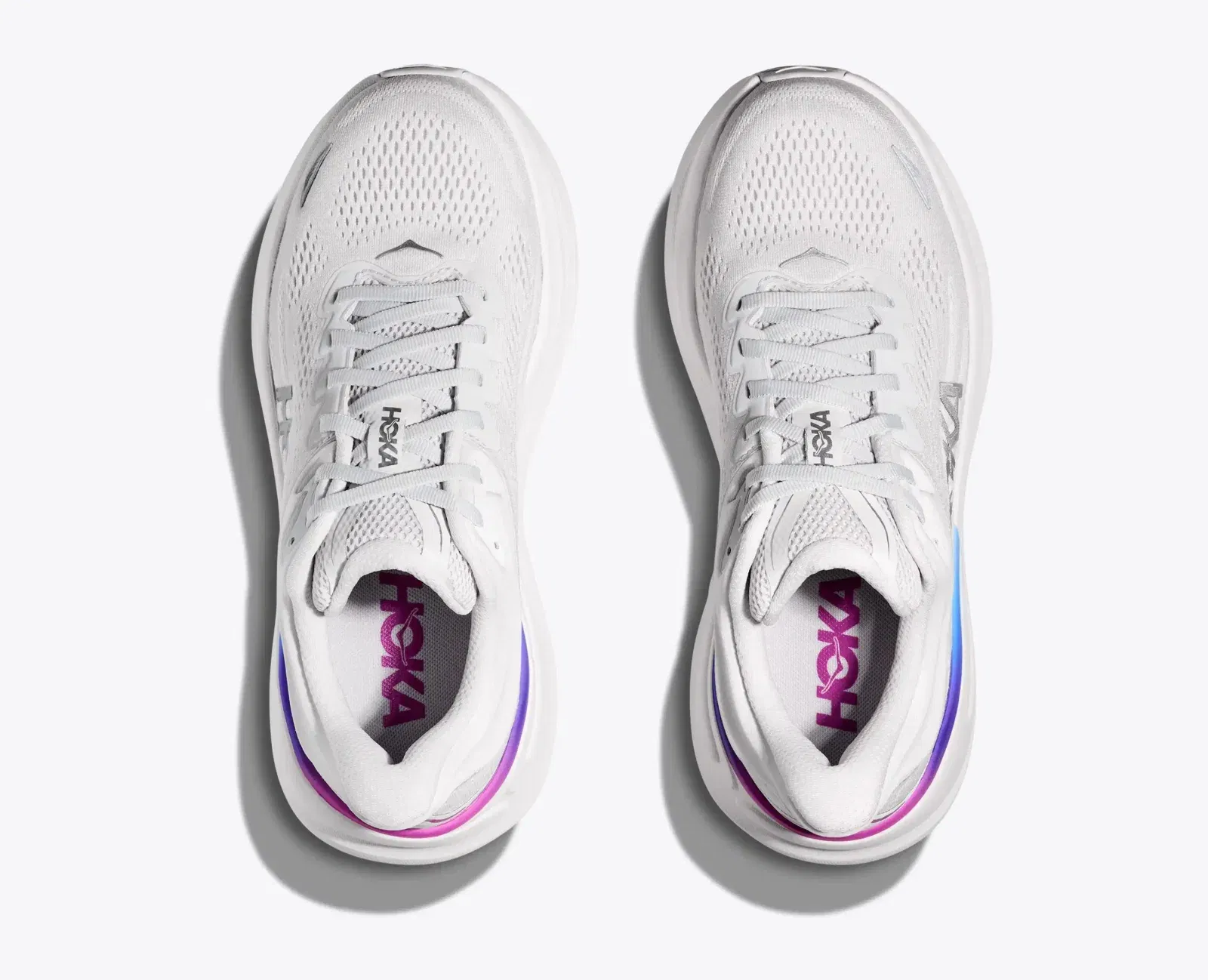 Hoka Women'S Bondi 9 Cosmic Grey White