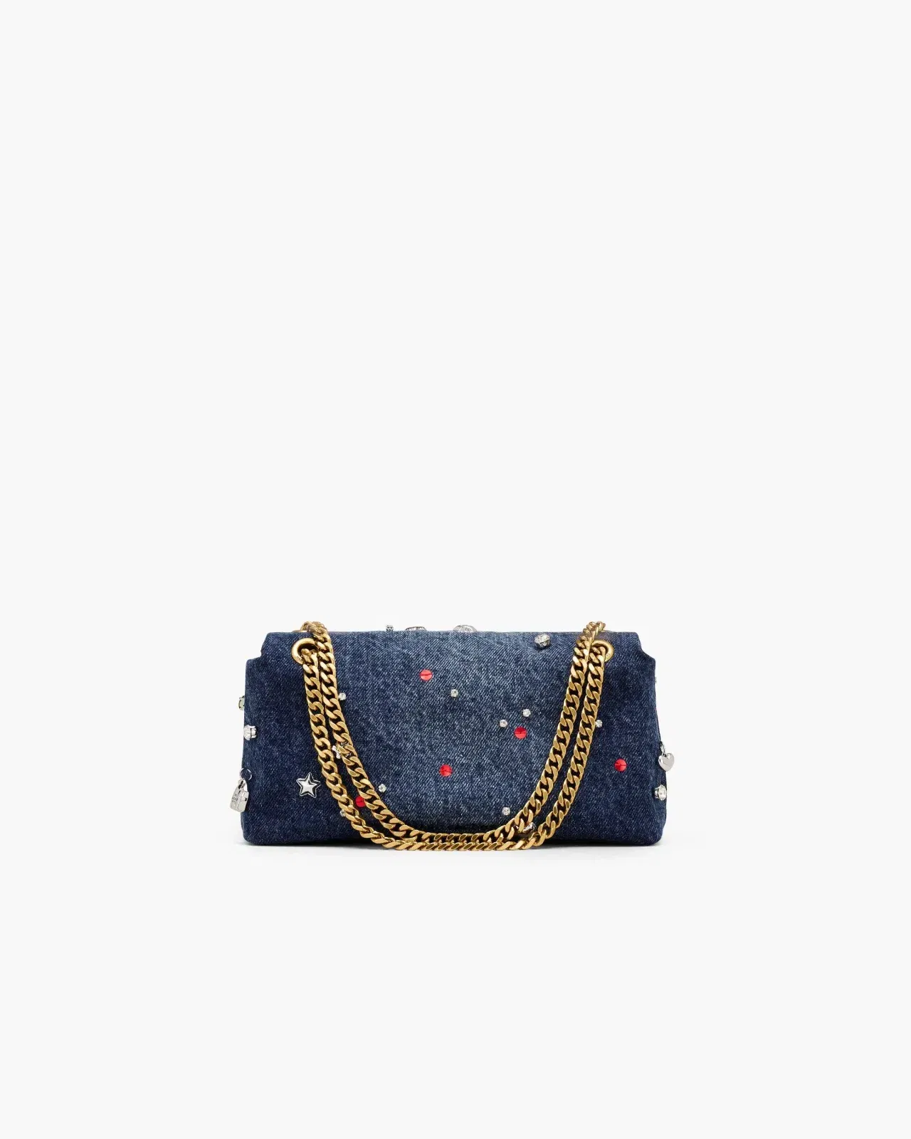 The Trinket Charm Denim Dual Chain Mini Bag