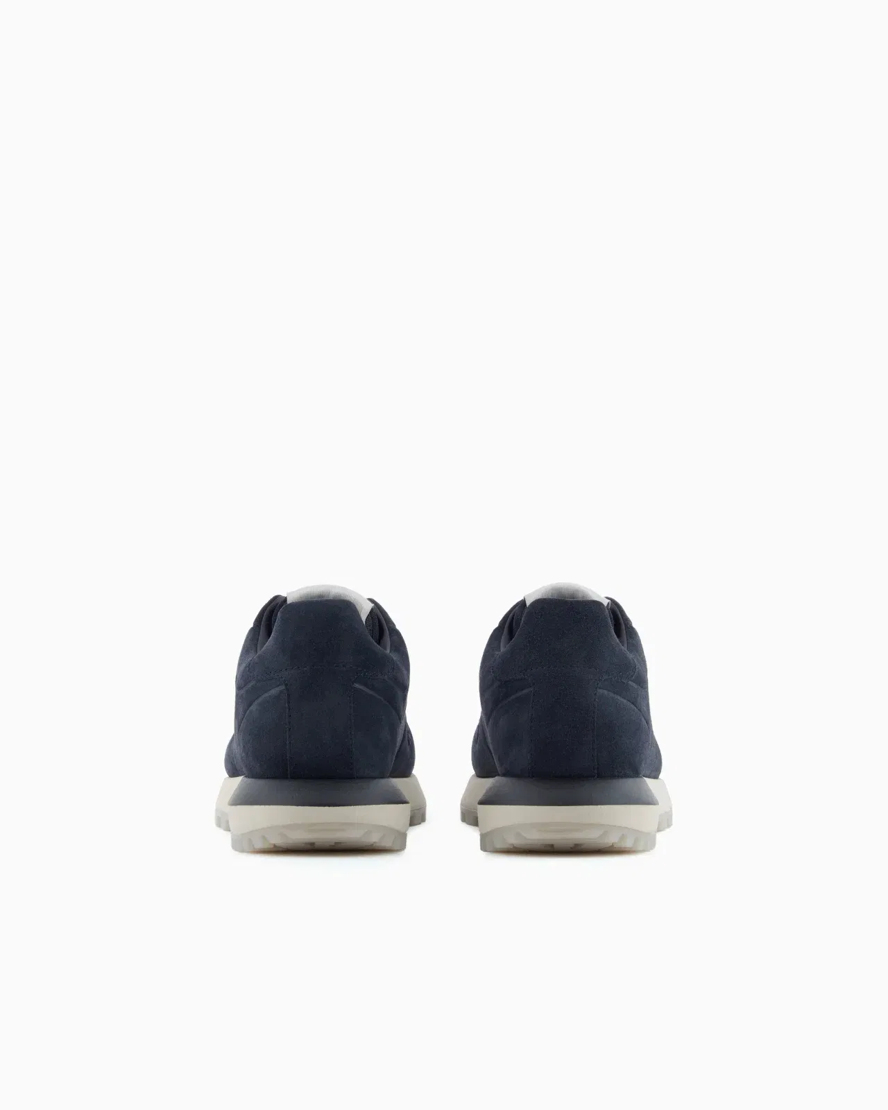 Emporio Armani Suede Sneakers Navy Blue