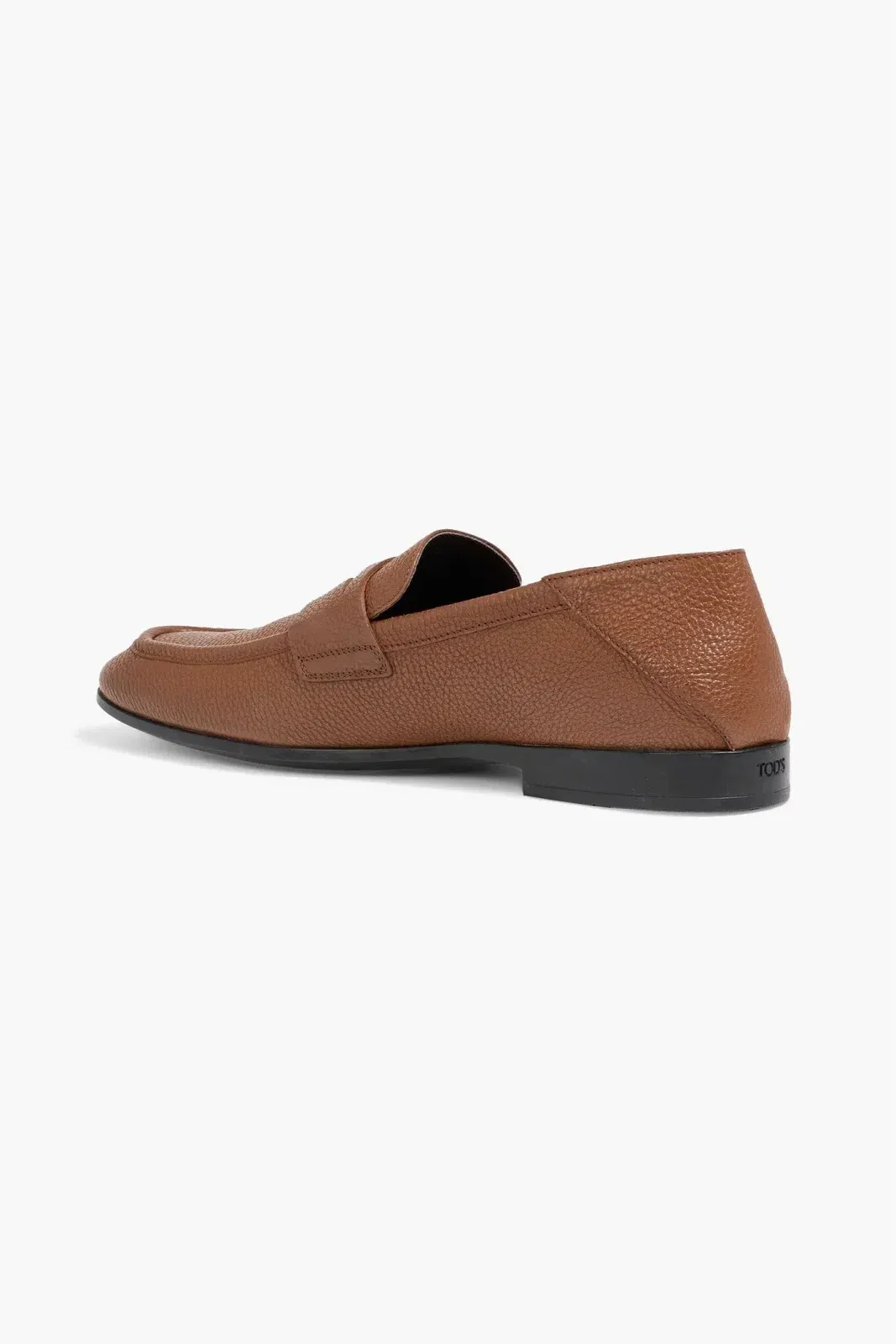 Tod's Pebbled-Leather Penny Loafers Brown