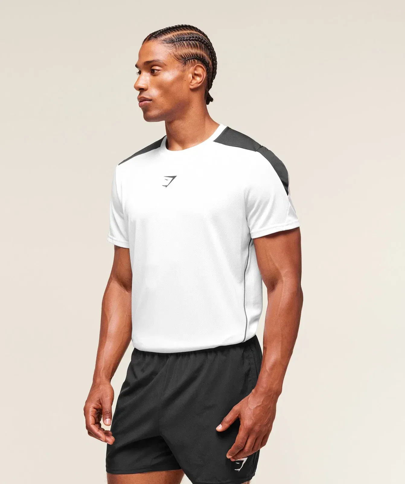 Gymshark Arrival Block T-Shirt - White