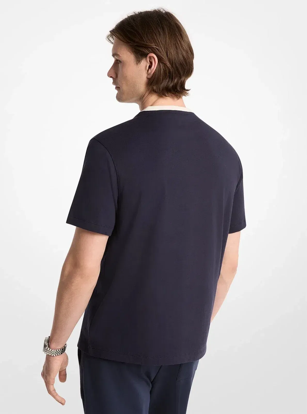 Michael Kors KORS Varsity Cotton Jersey T-Shirt MIDNIGHT