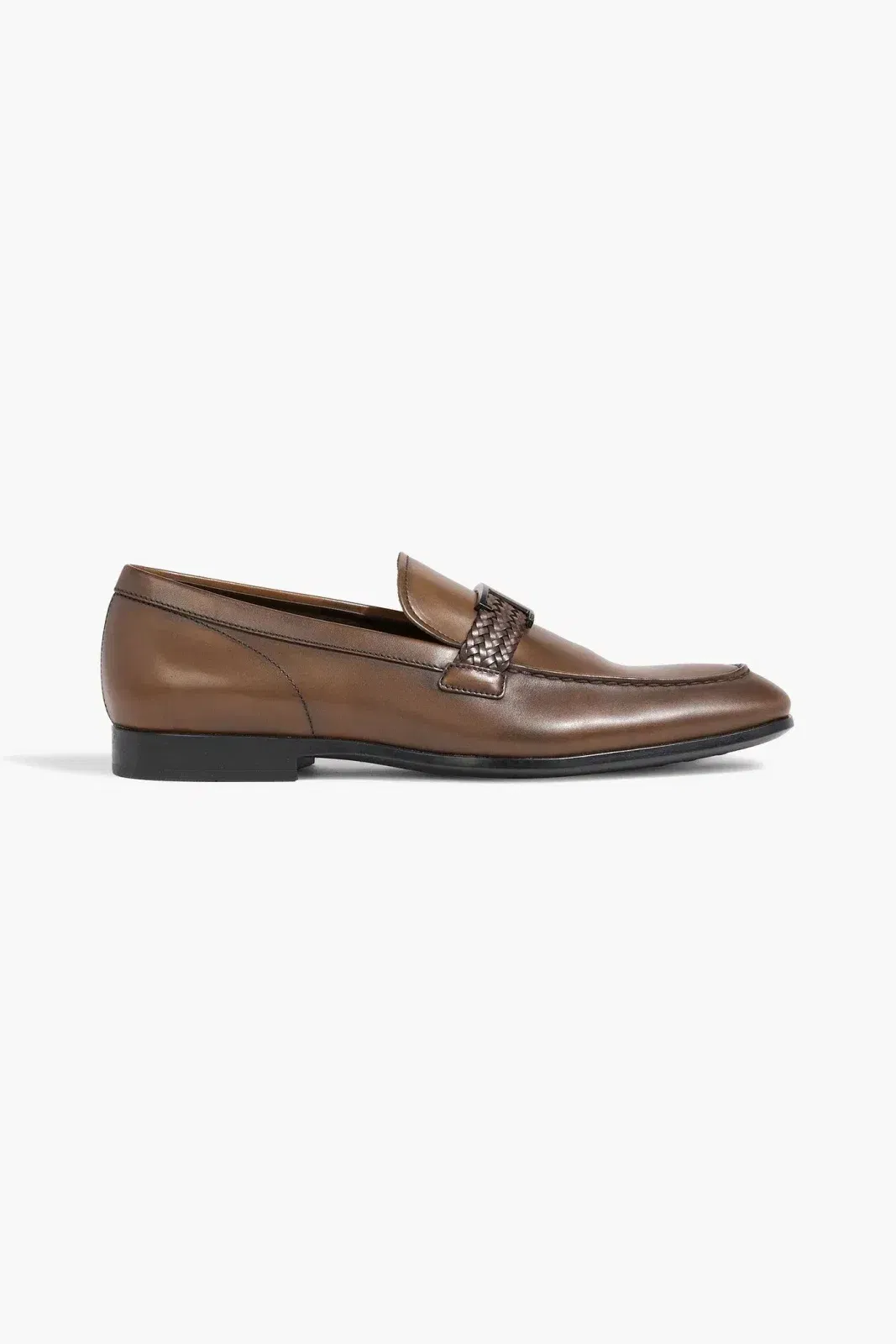 Tod's T Timeless Leather Loafers Brown
