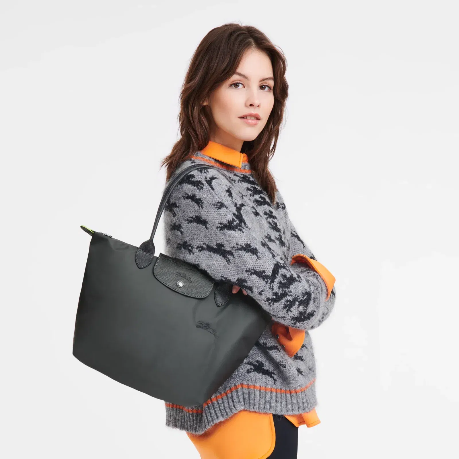 Longchamp Le Pliage Green M Tote bag Graphite