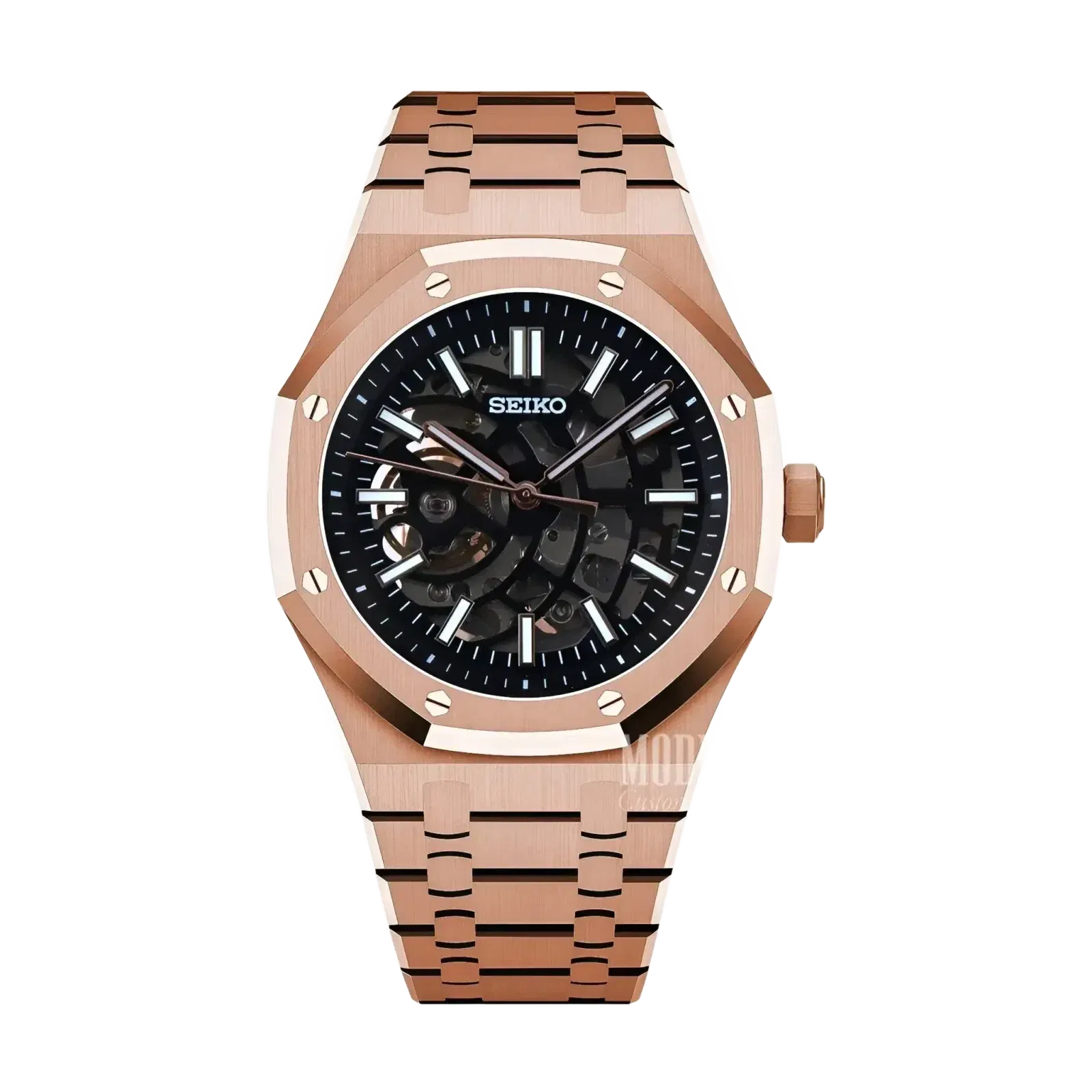 Seiko Mod Royal Seikoak Rose Gold Skeleton